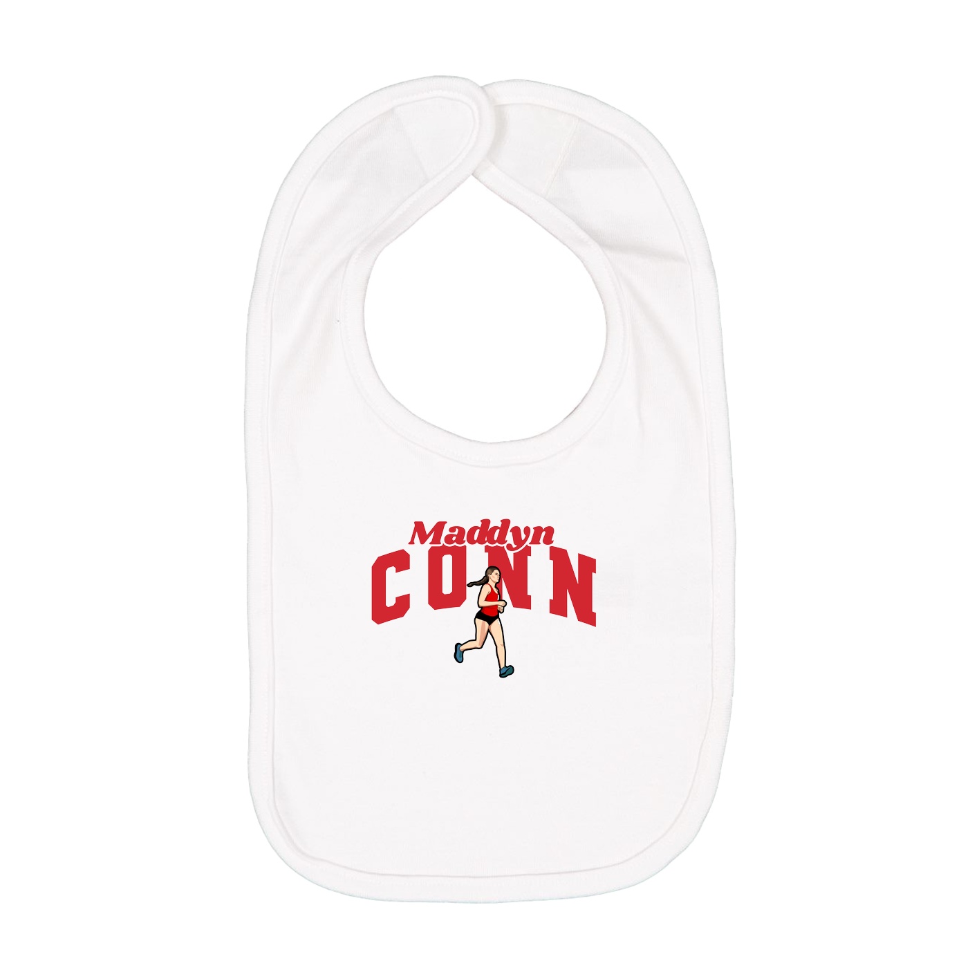 Infant Bib — Signature Arch in White