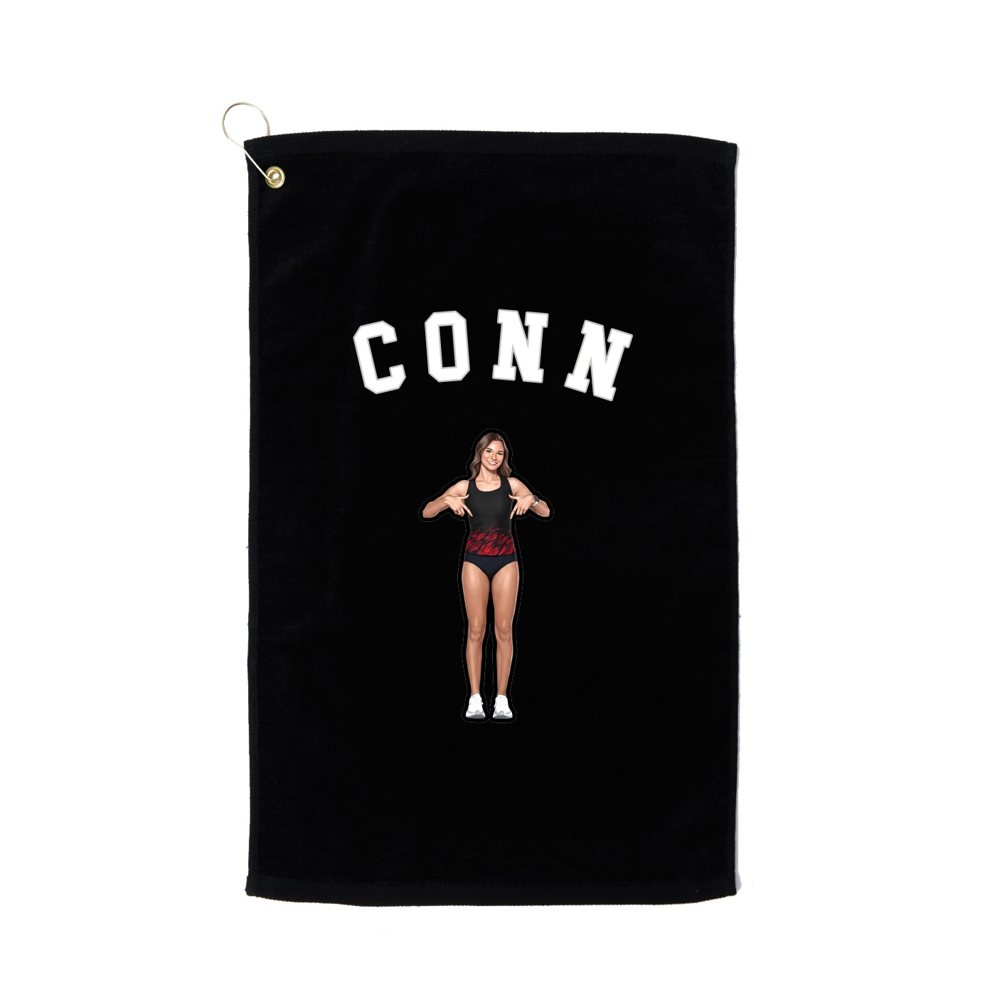Golf Towel — Shirsey Arch in Black