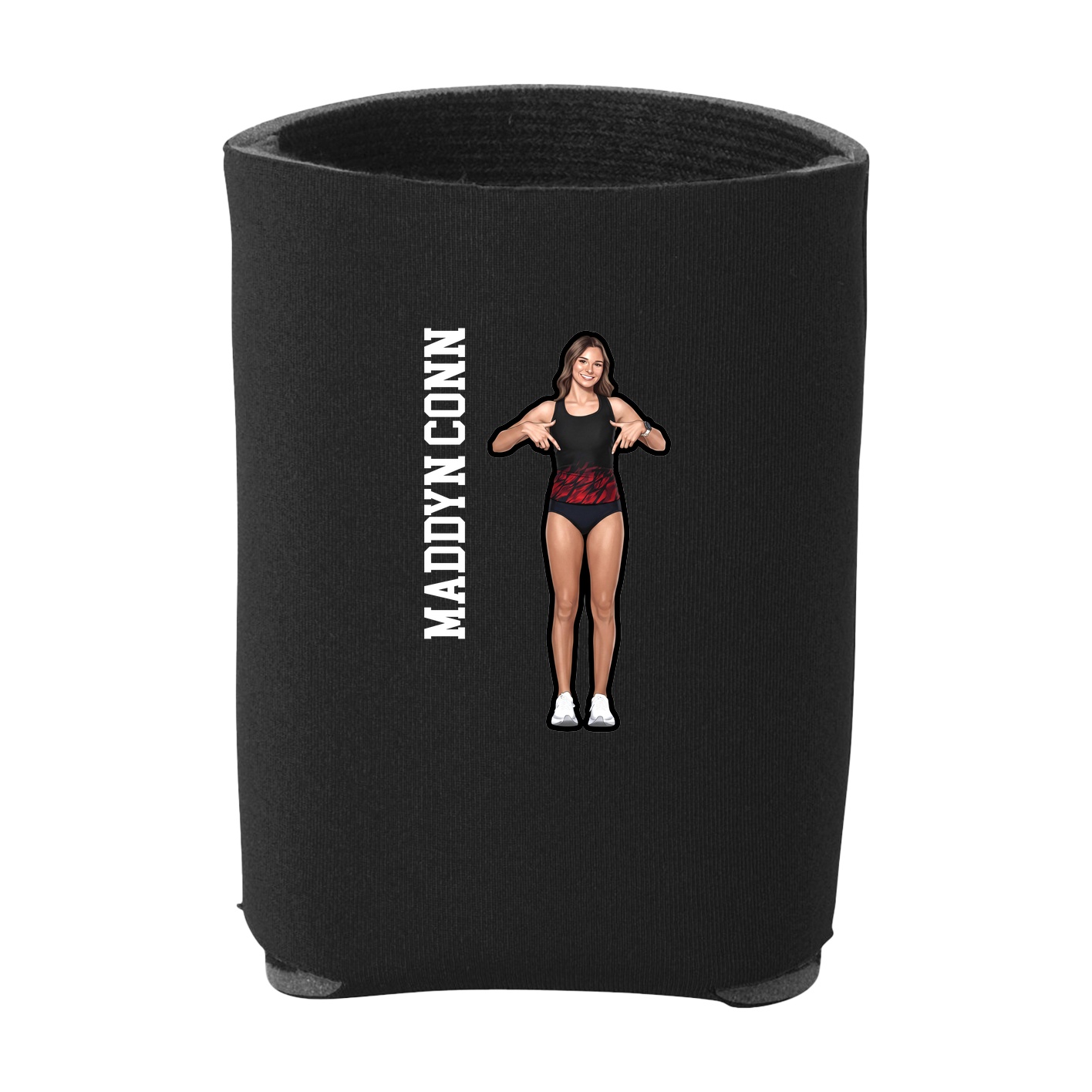 Can Holder — Name Vertical in Black