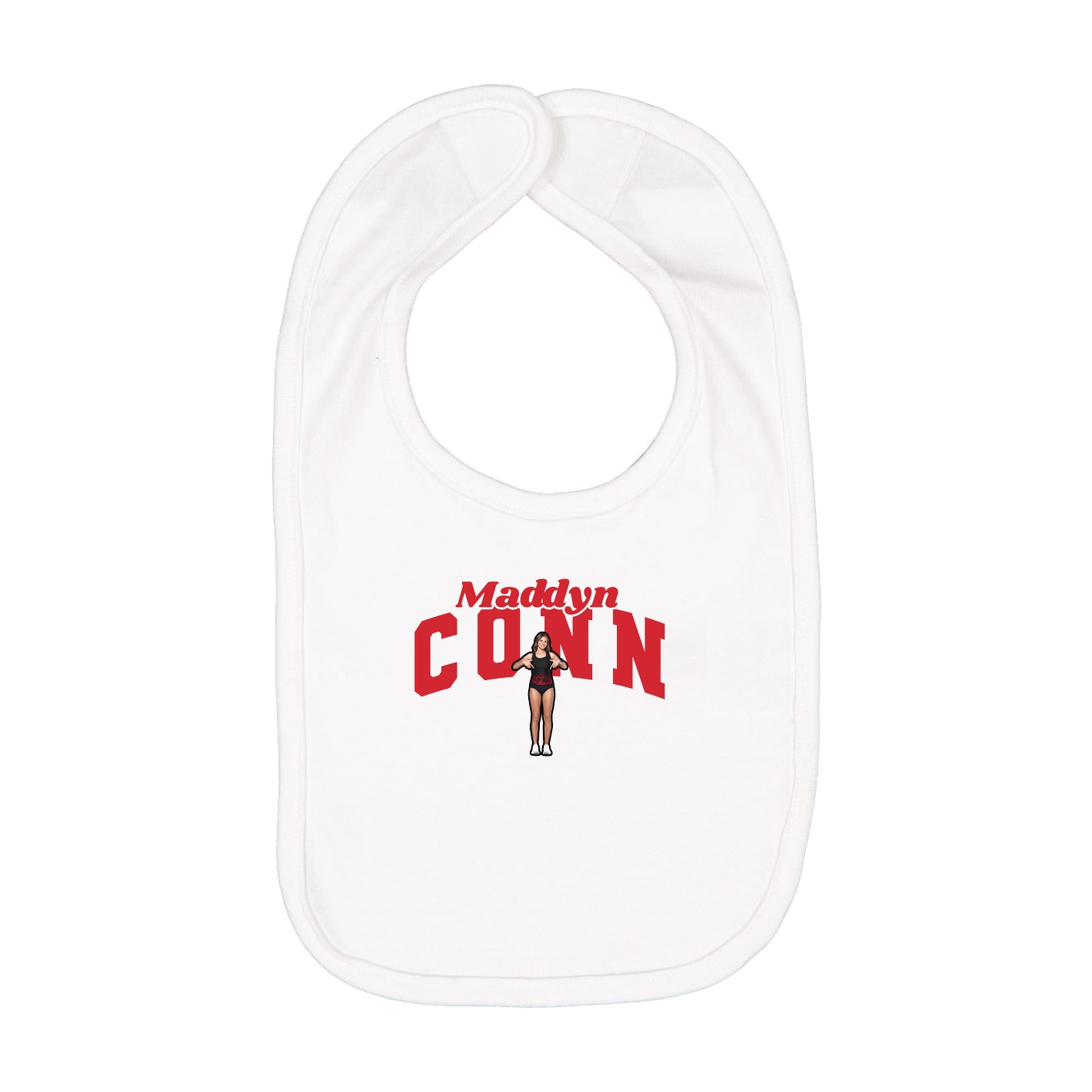 Infant Bib — Signature Arch in White