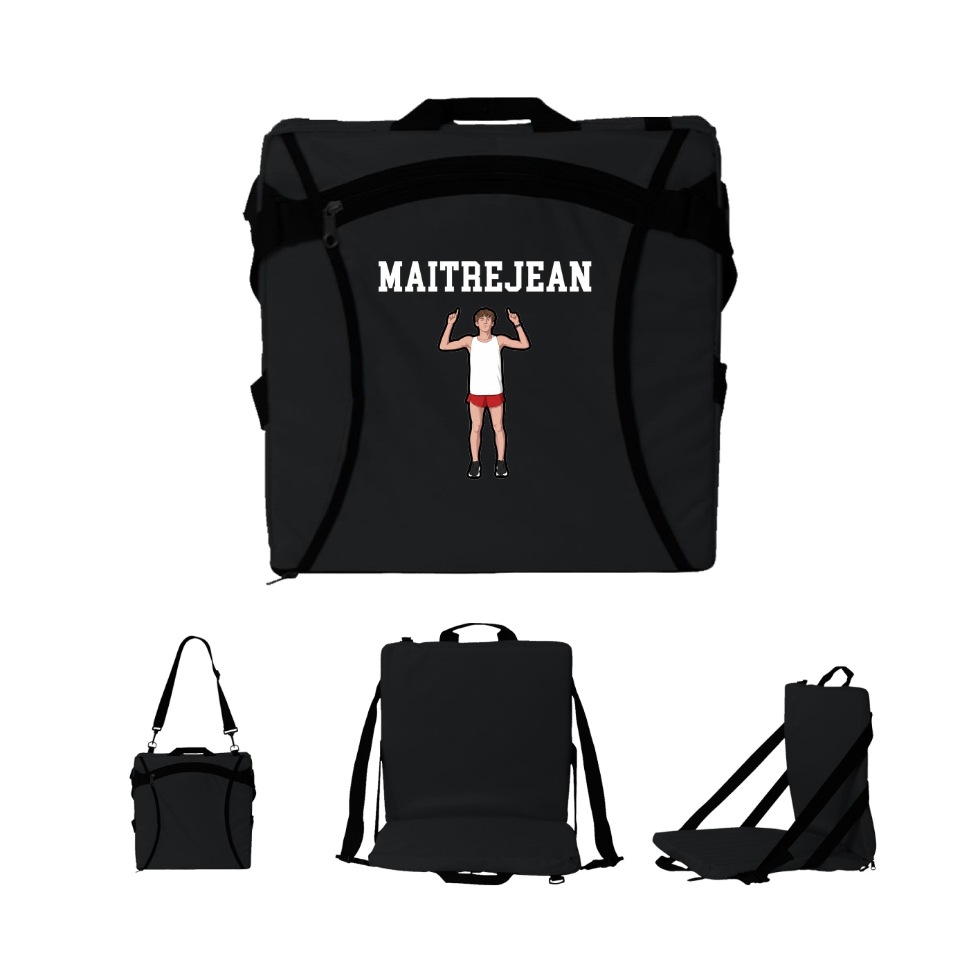 Folding Stadium Seat — Shirsey in Black