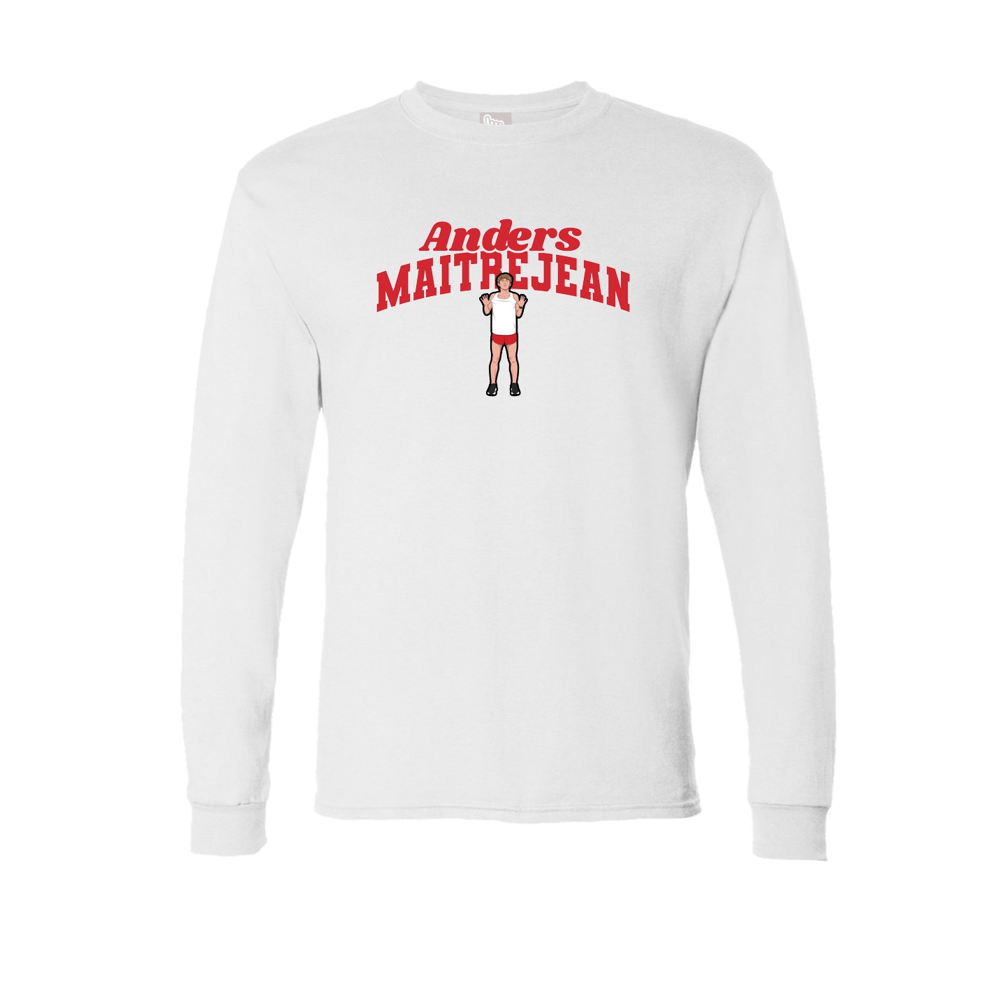 Long Sleeve Tee — Signature Arch in White
