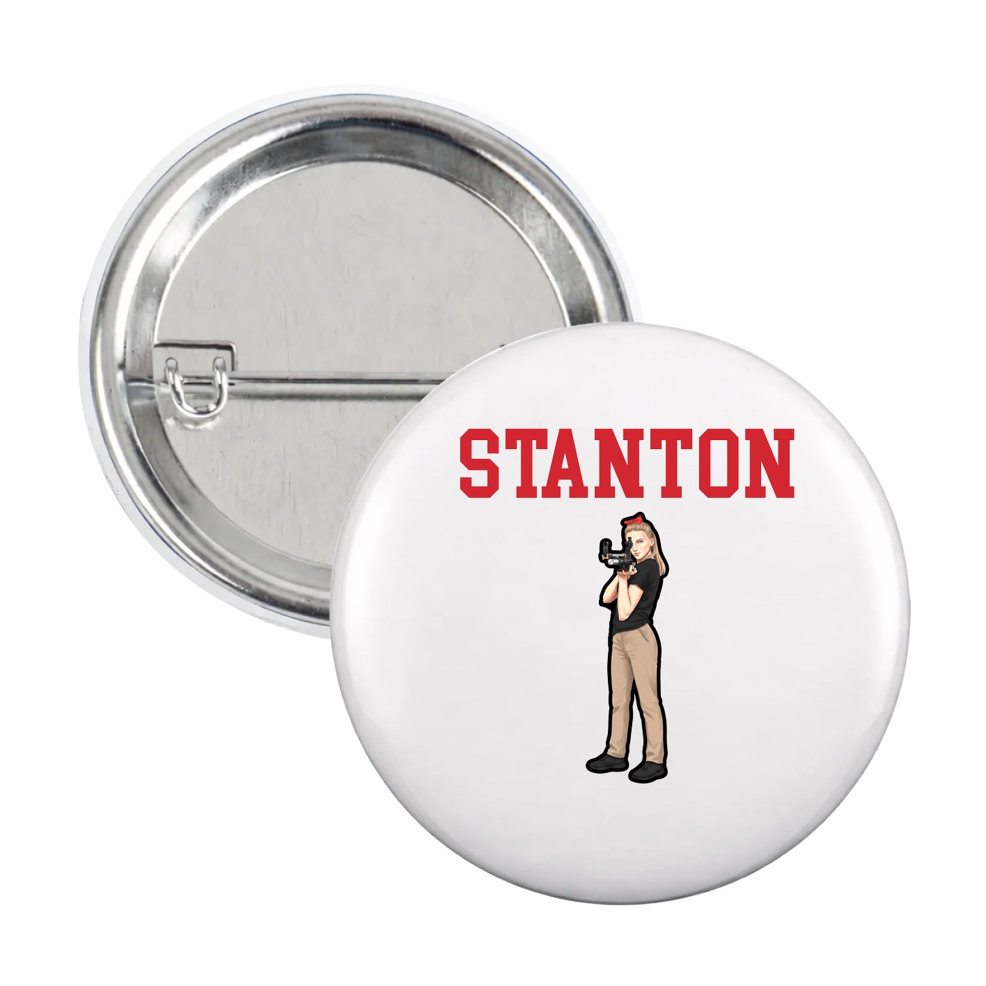 Game Day Button — Shirsey in White