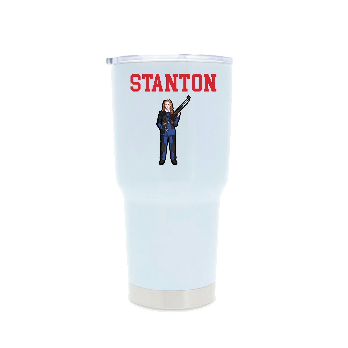 30oz Stainless Steel Tumbler — Shirsey in White