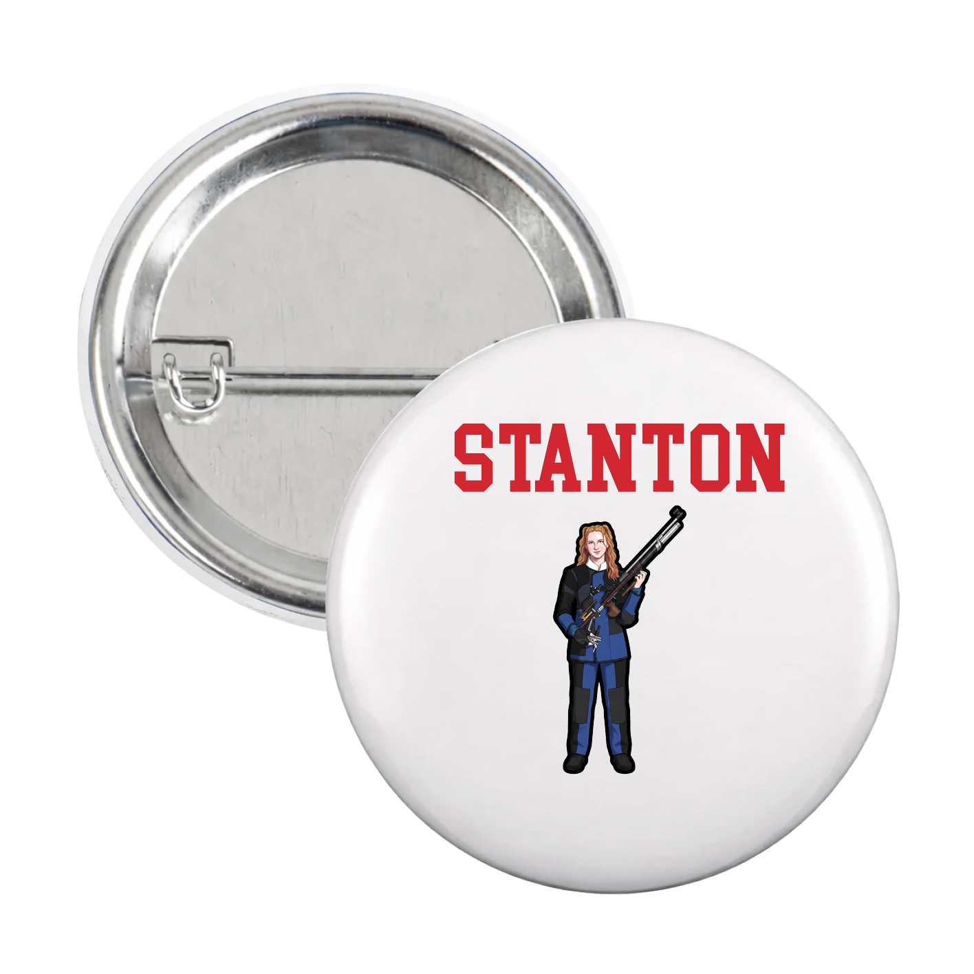 Game Day Button — Shirsey in White