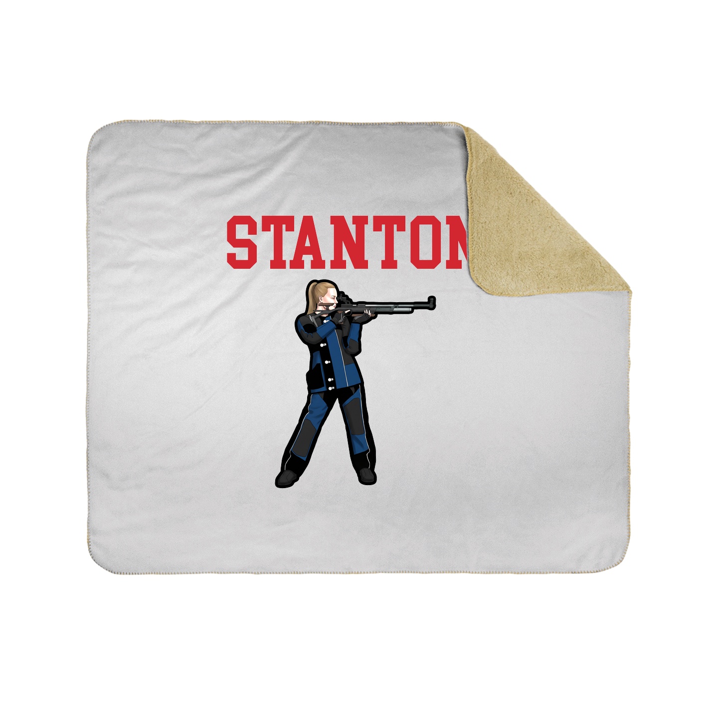 Throw Blanket — Shirsey in White