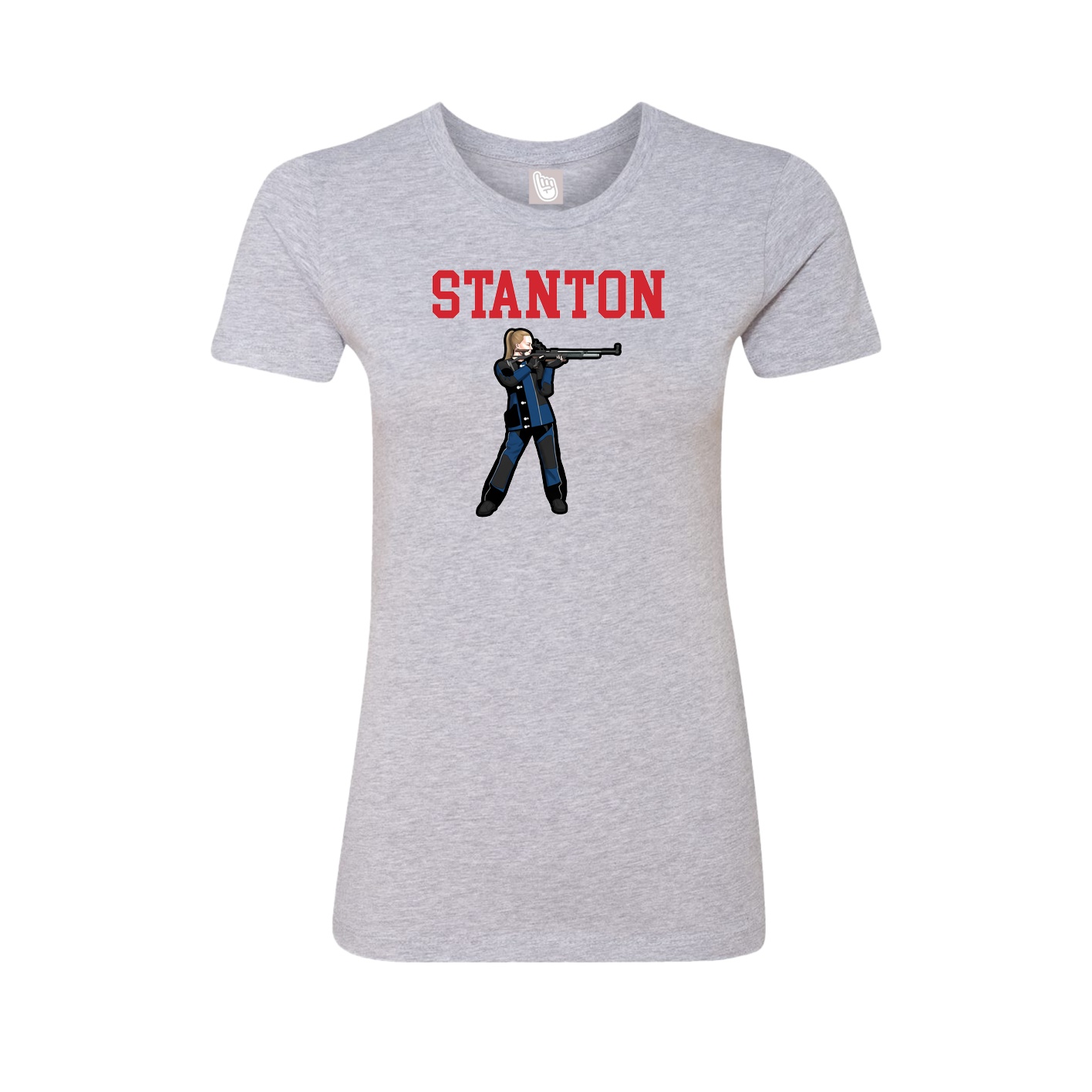 Fitted Women's Tee — Shirsey in Grey