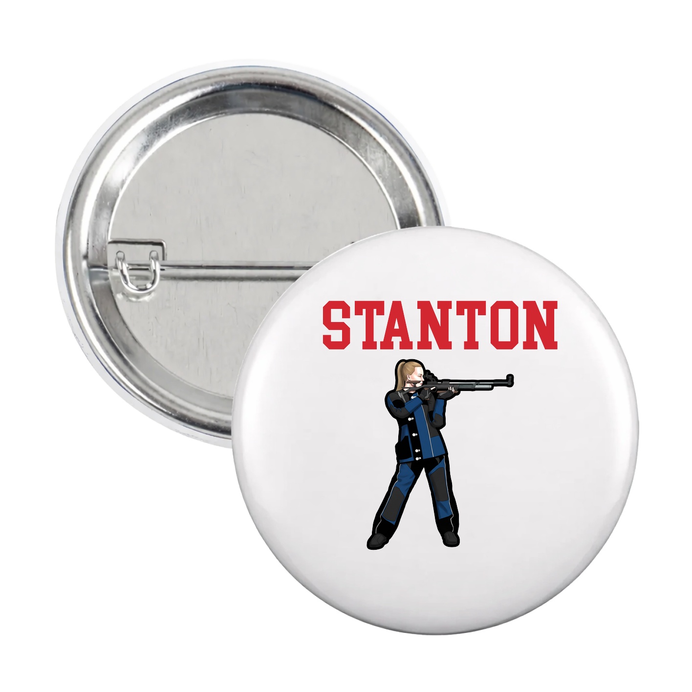 Game Day Button — Shirsey in White