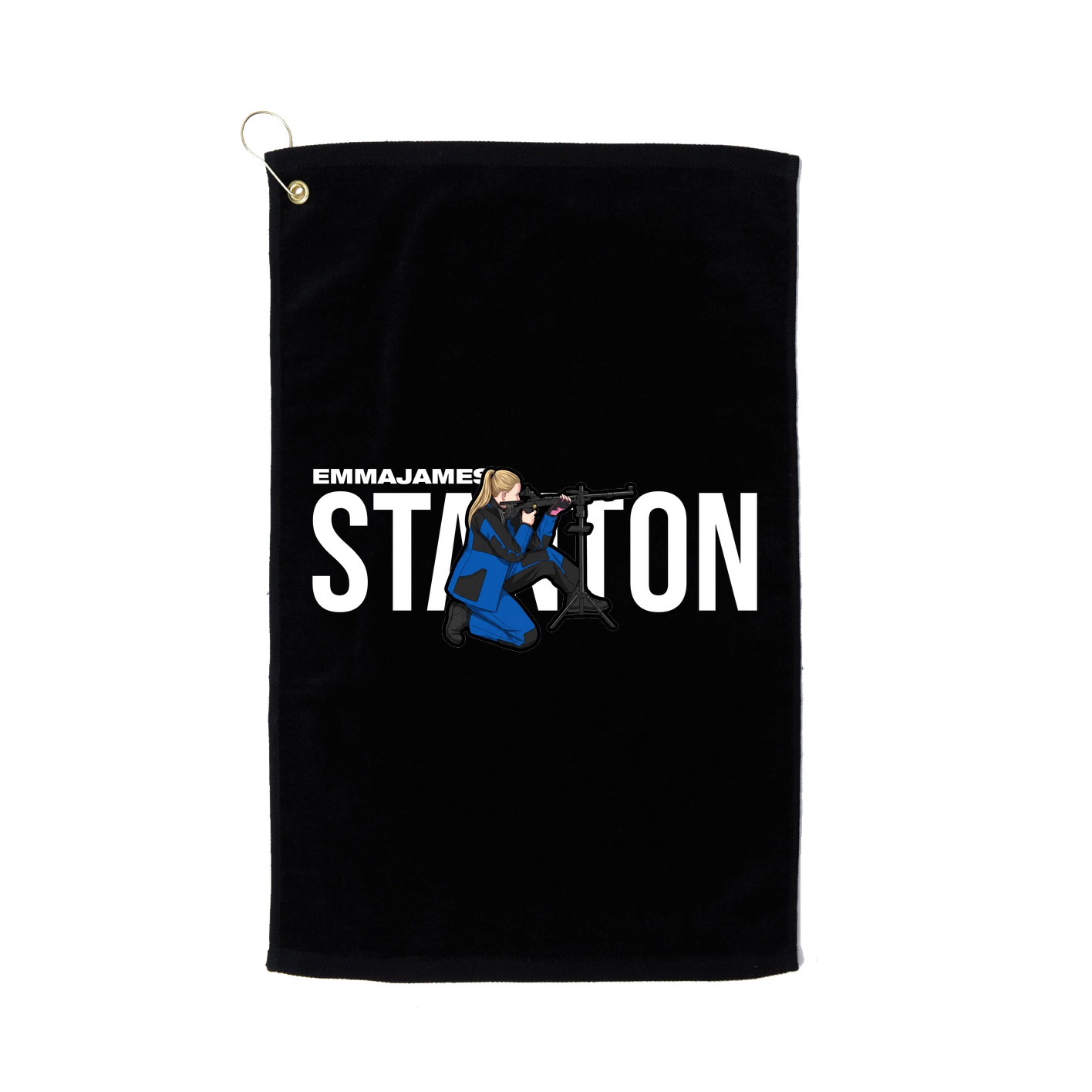 Golf Towel — Player Name in Black
