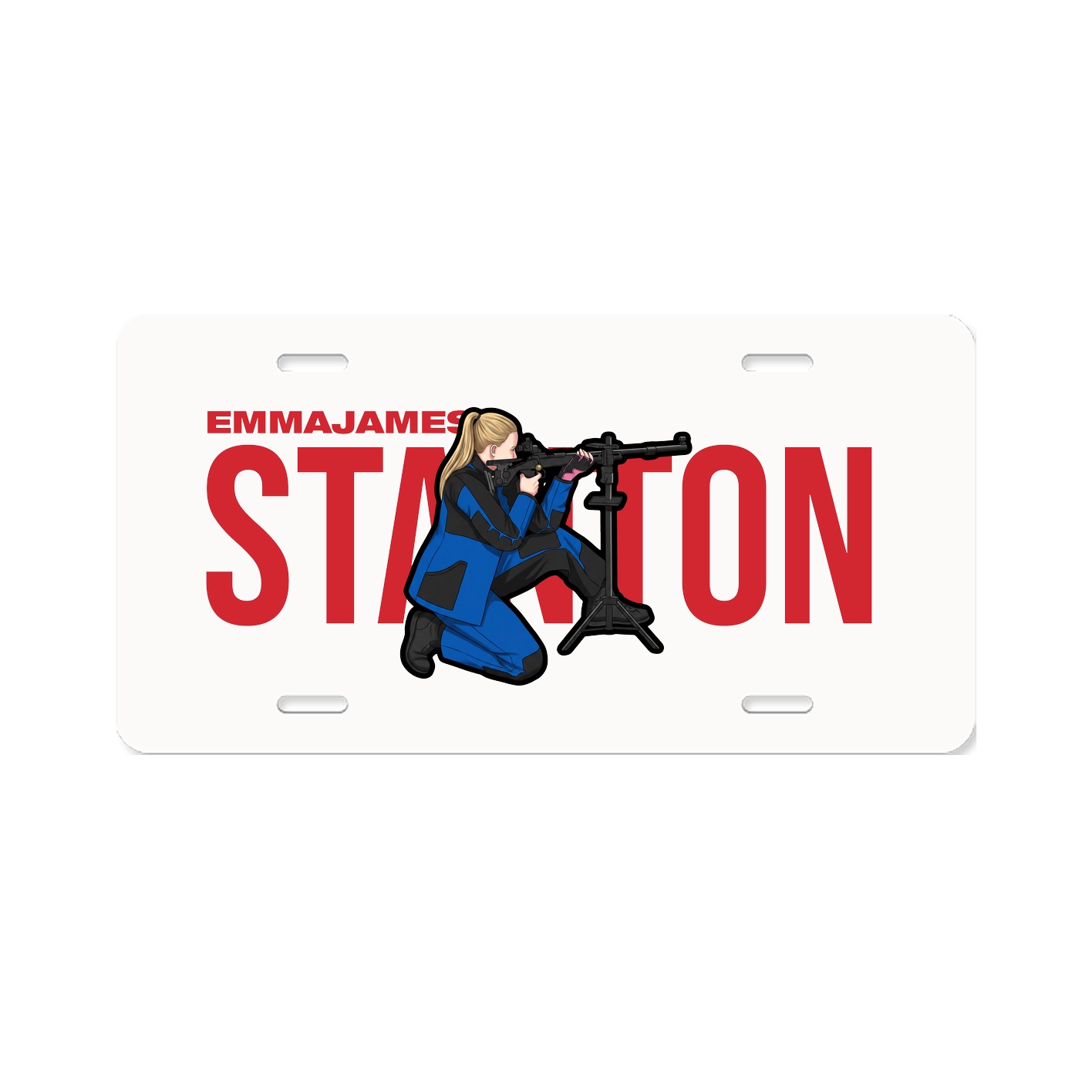 License Plate — Player Name in Classic