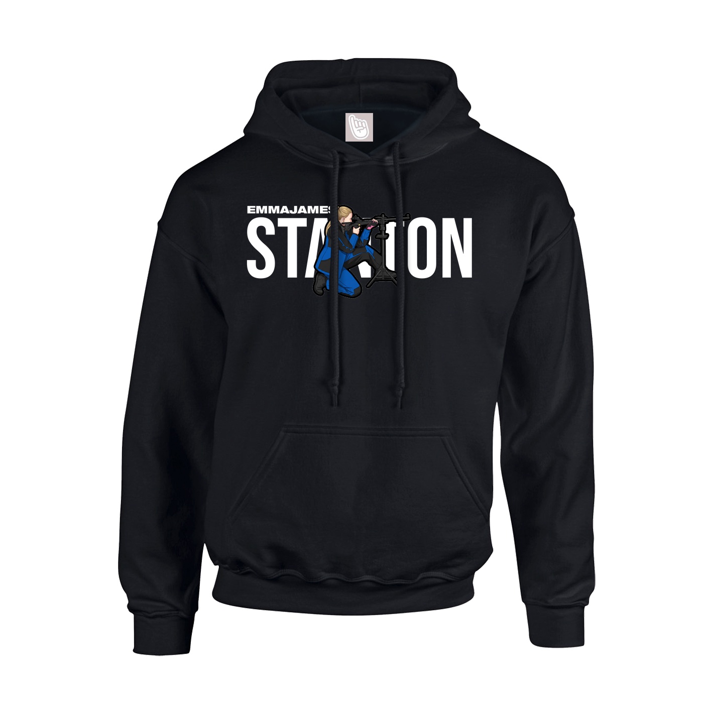 Youth Hoodie — Player Name in Black