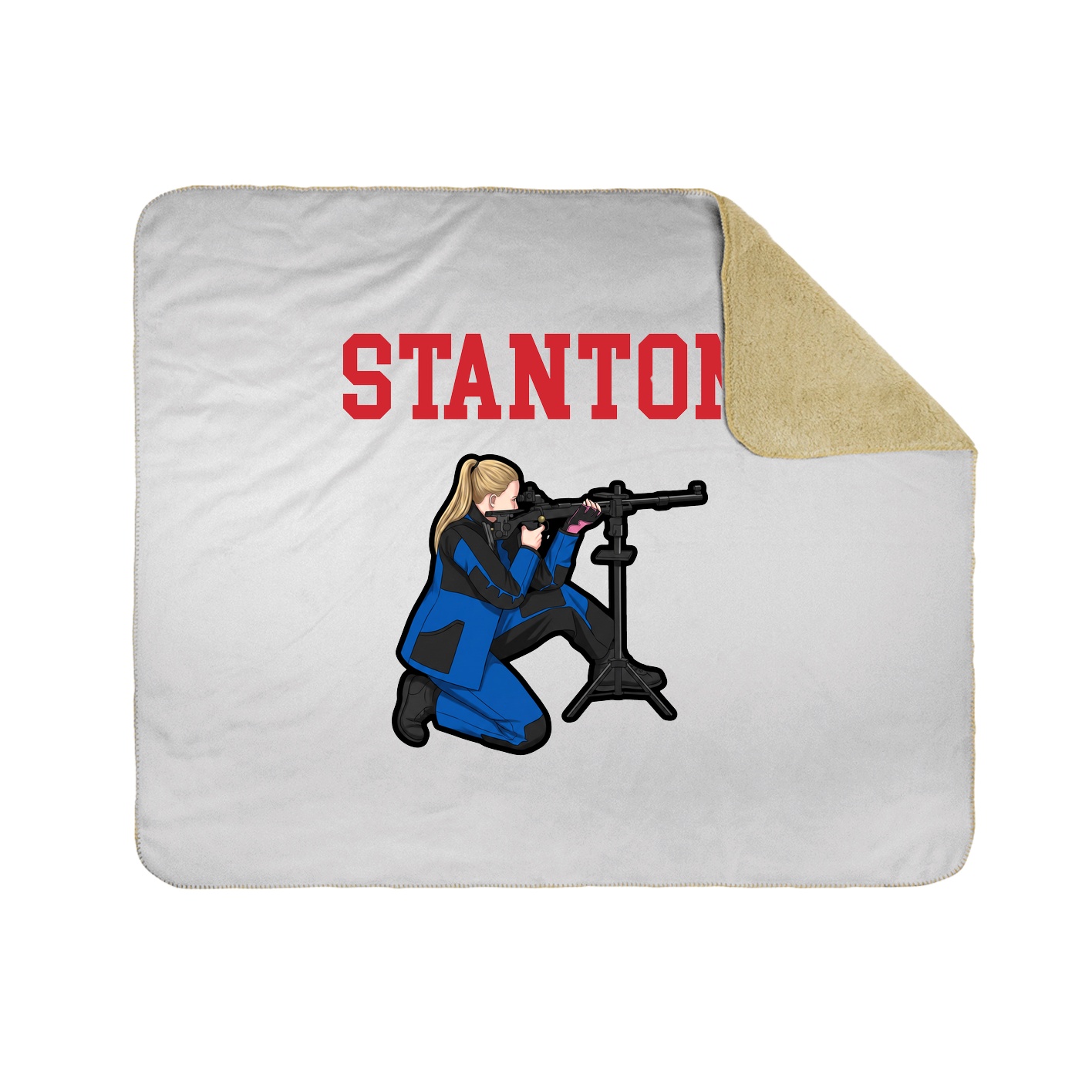 Throw Blanket — Shirsey in White