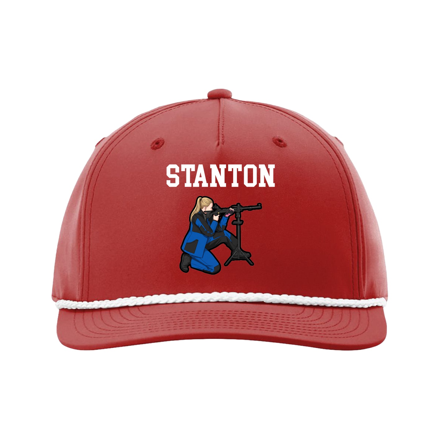 Five-Panel Classic Rope Cap — Shirsey in Red