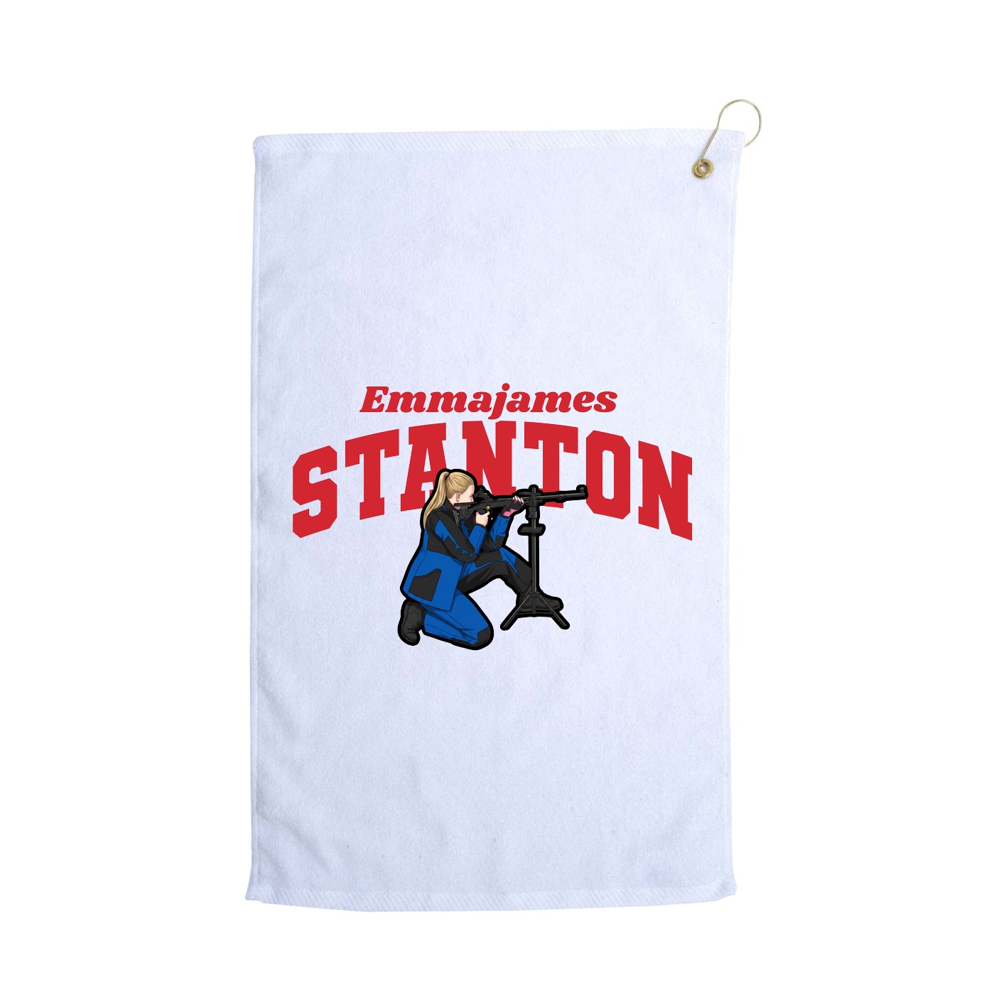 Golf Towel — Signature Arch in White