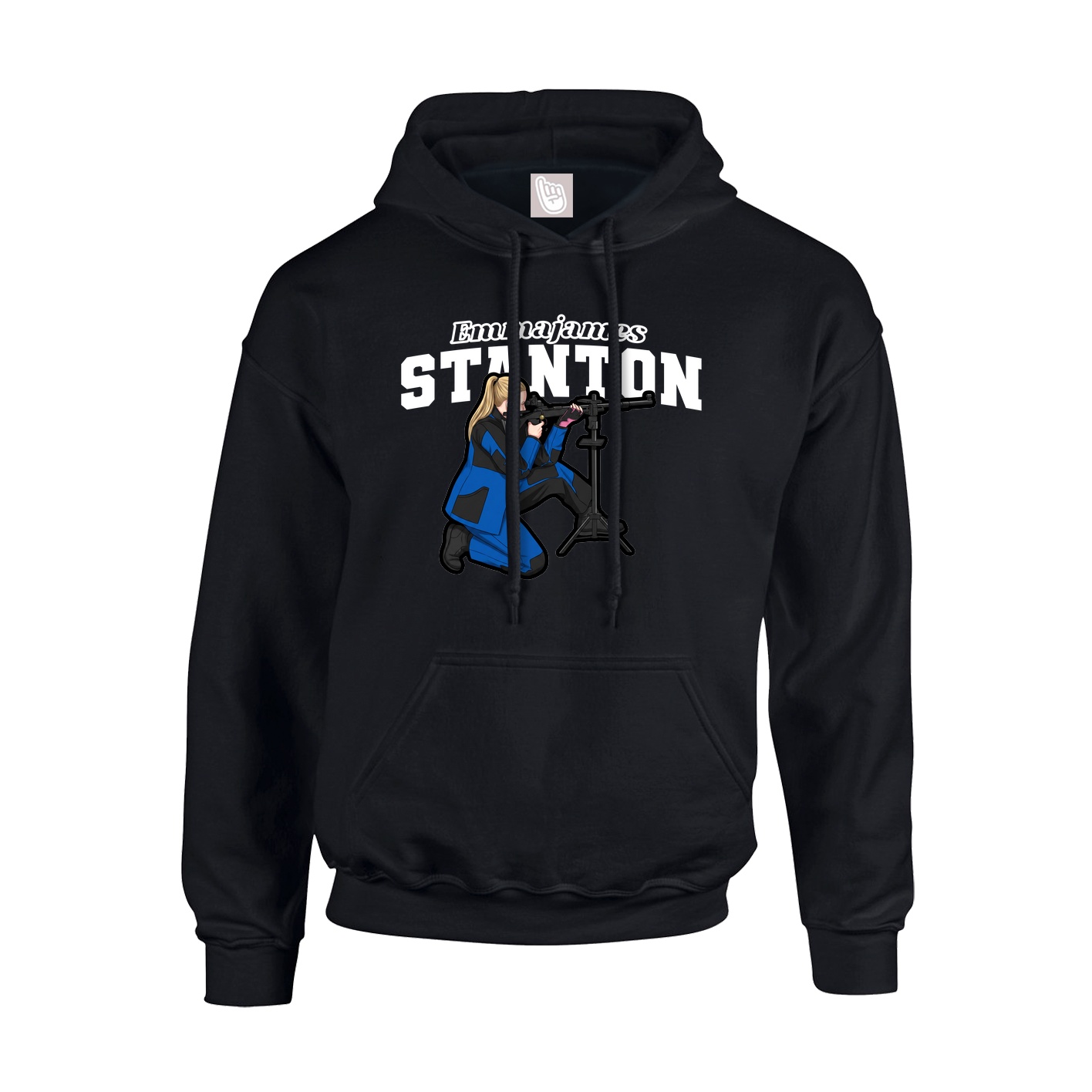 Hoodie — Name Arch in Black
