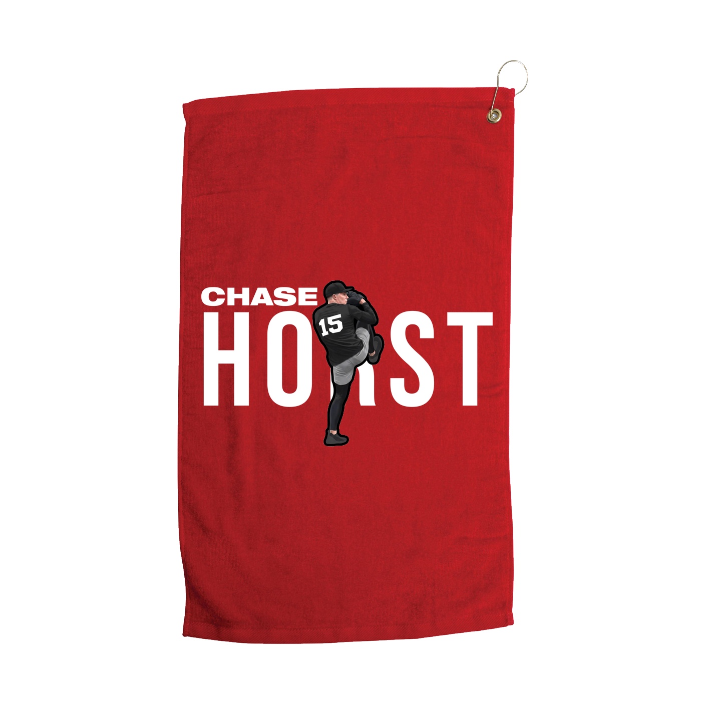 Golf Towel — Player Name in Red