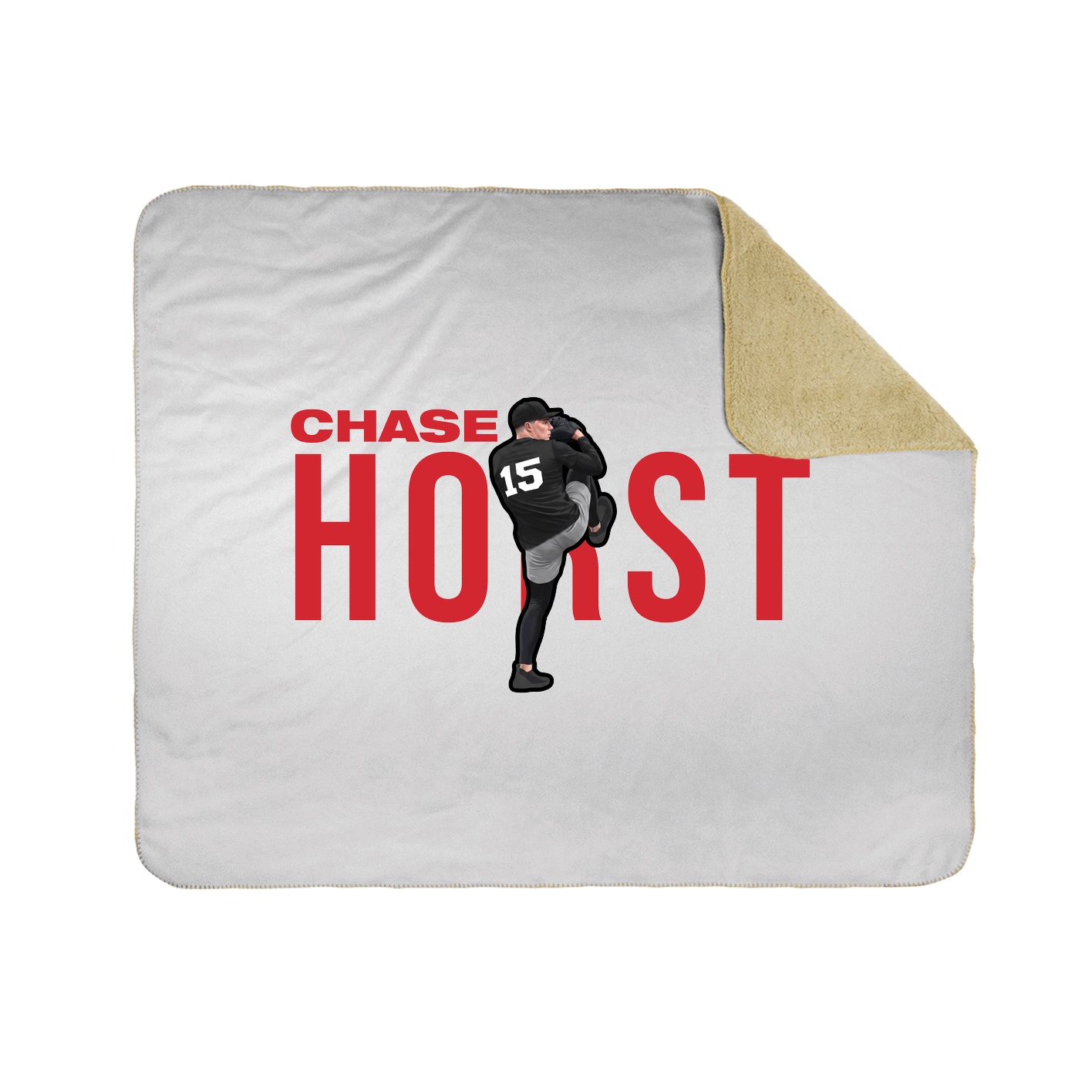 Throw Blanket — Player Name in White