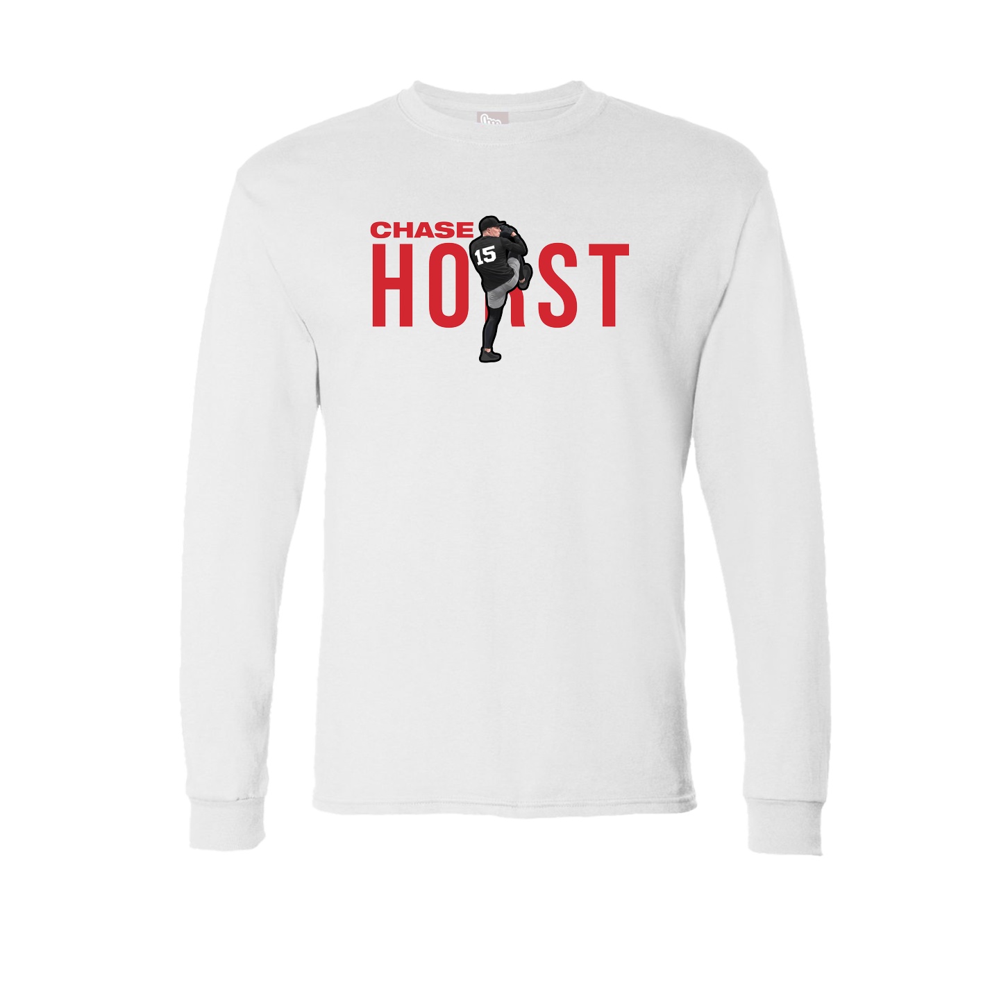 Long Sleeve Tee — Player Name in White
