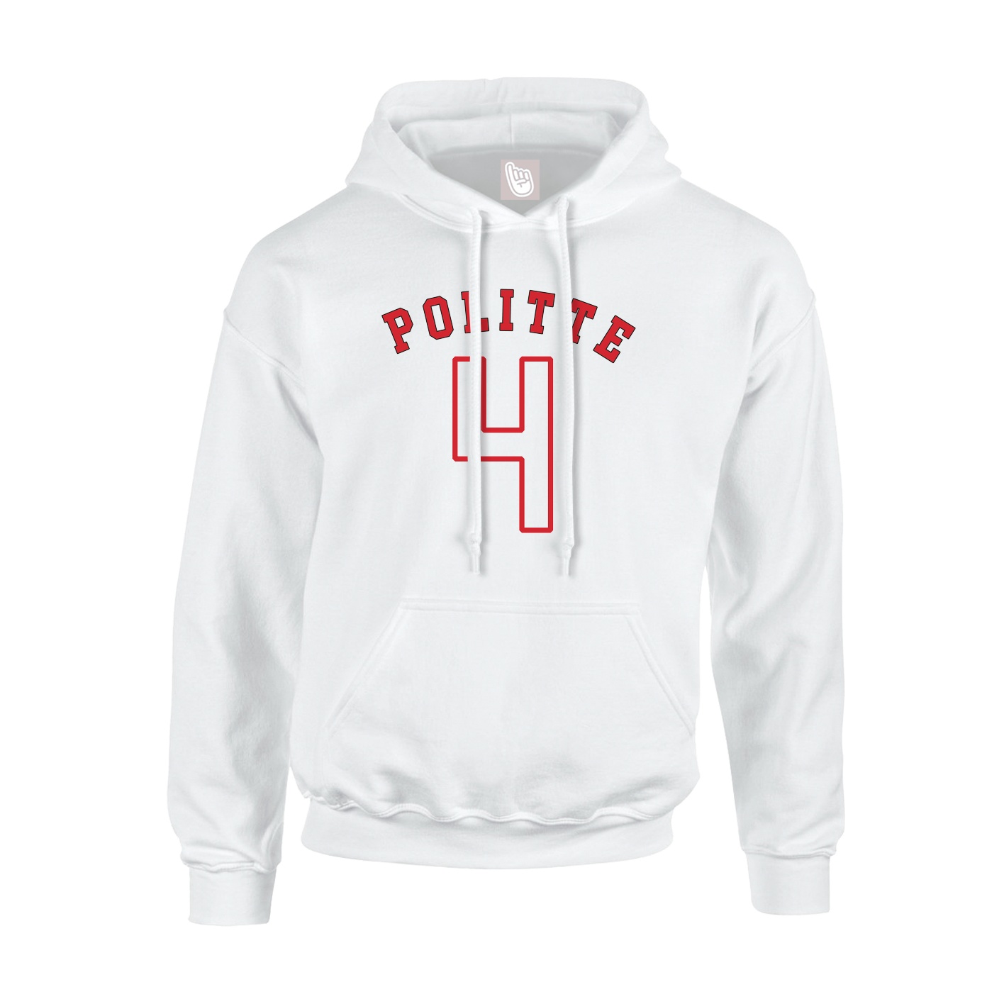 Youth Hoodie — Shirsey Arch in White