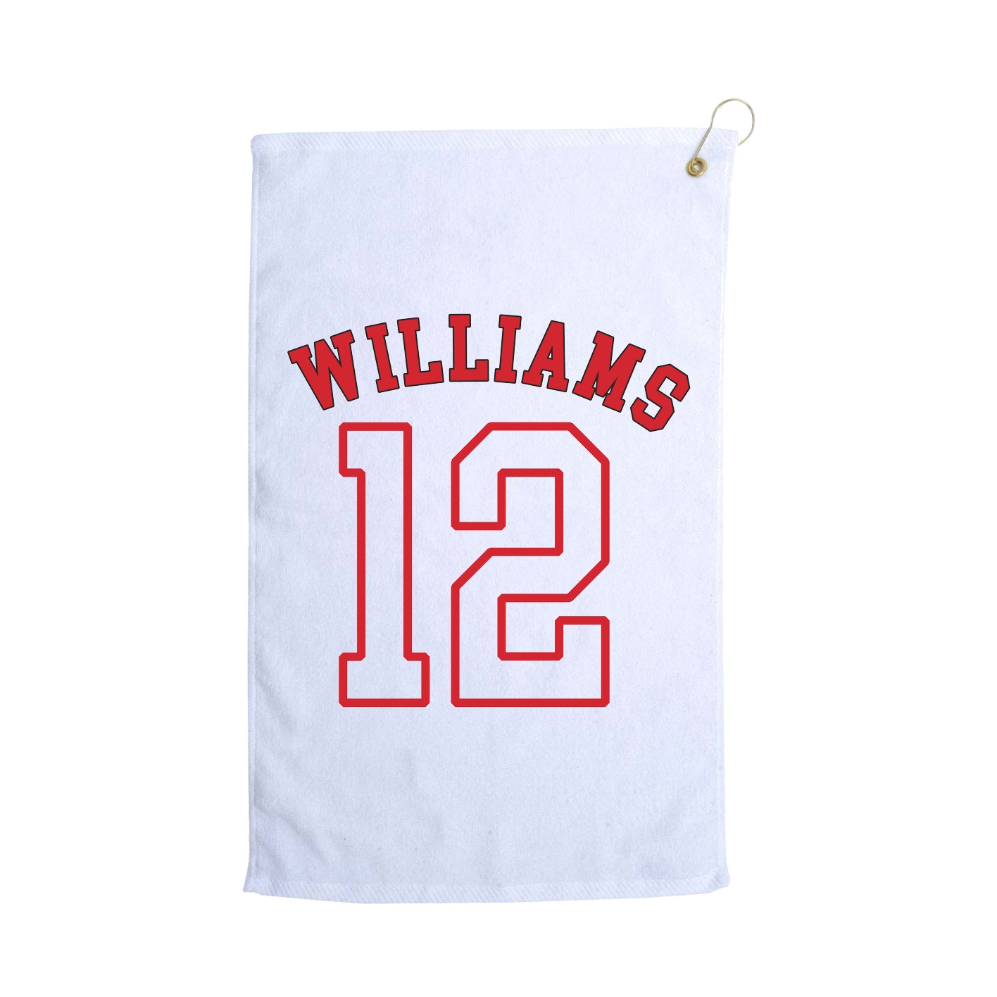 Golf Towel — Shirsey Arch in White