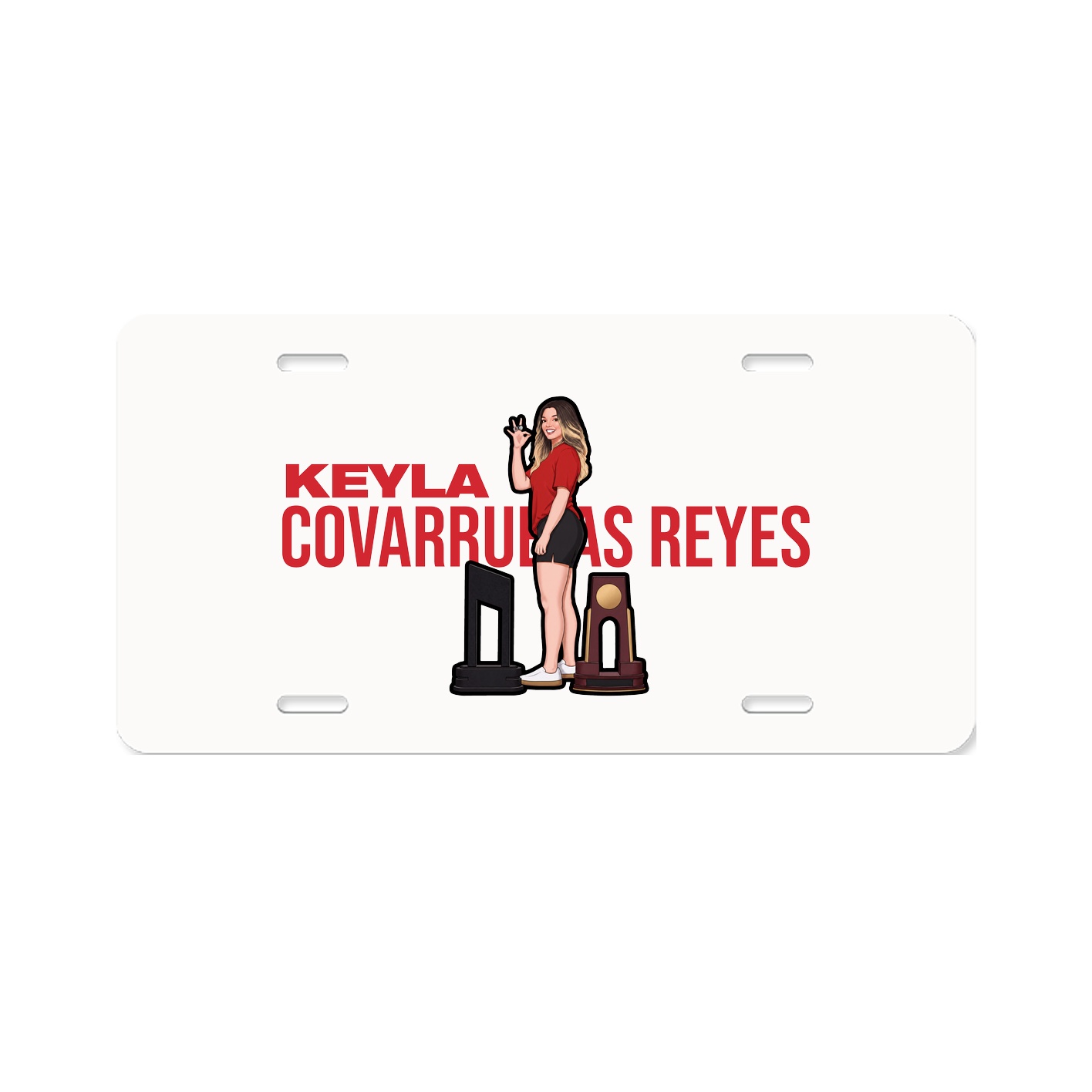 License Plate — Player Name in Classic