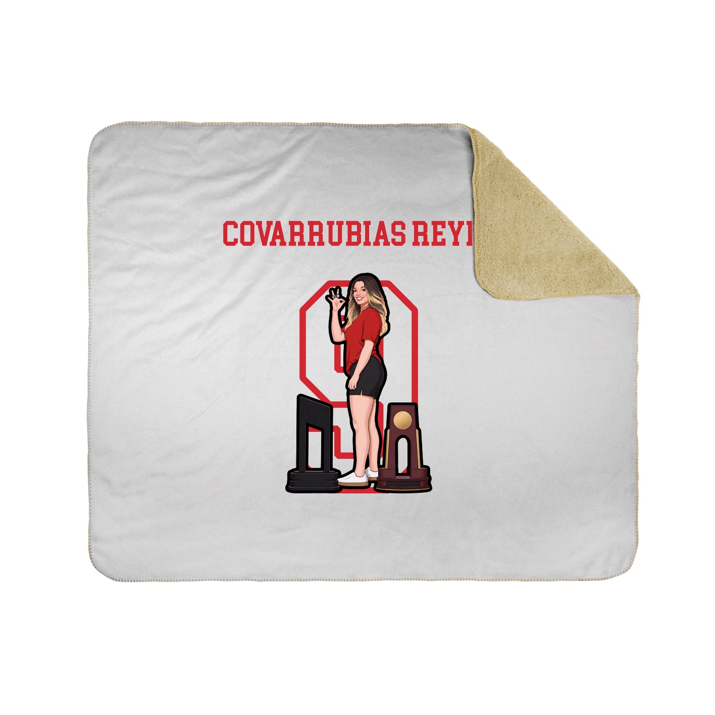 Throw Blanket — Shirsey in White