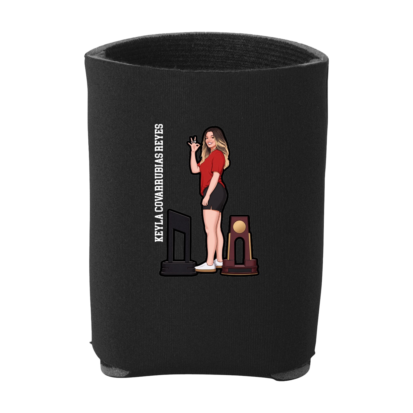 Can Holder — Name Vertical in Black