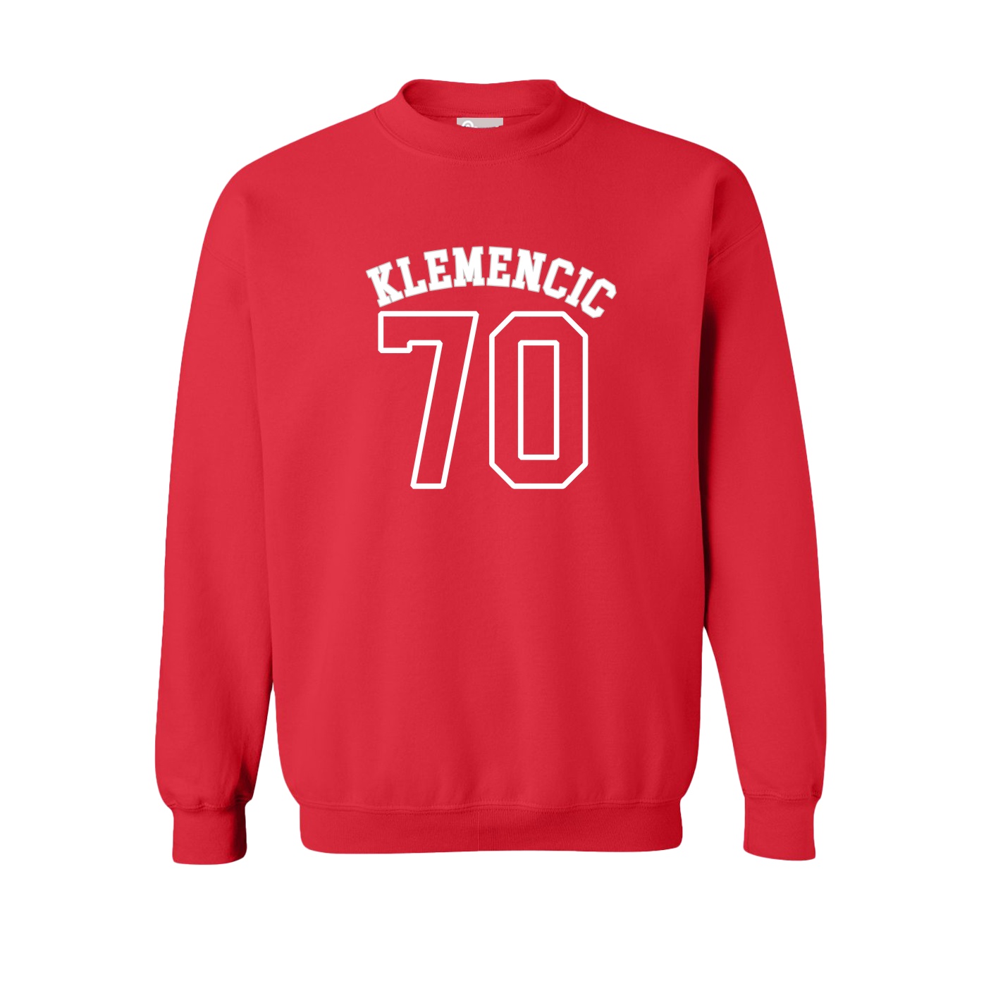 Fleece Crew — Shirsey Arch in Red