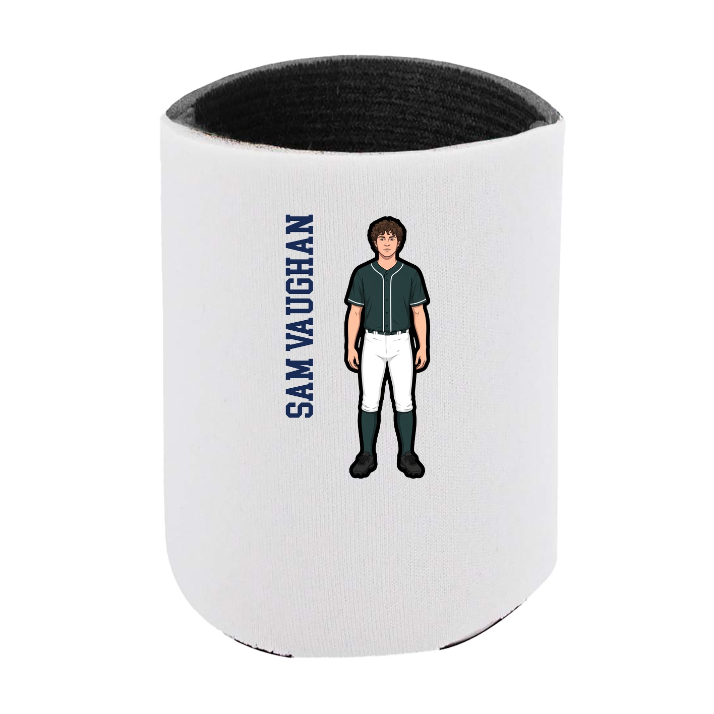 Can Holder — Name Vertical in White