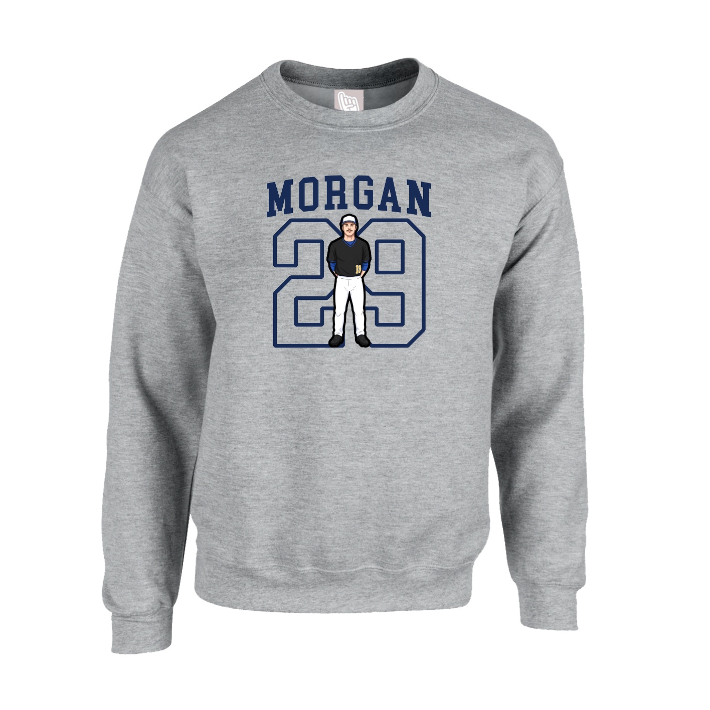 Fleece Crew — Shirsey in Grey