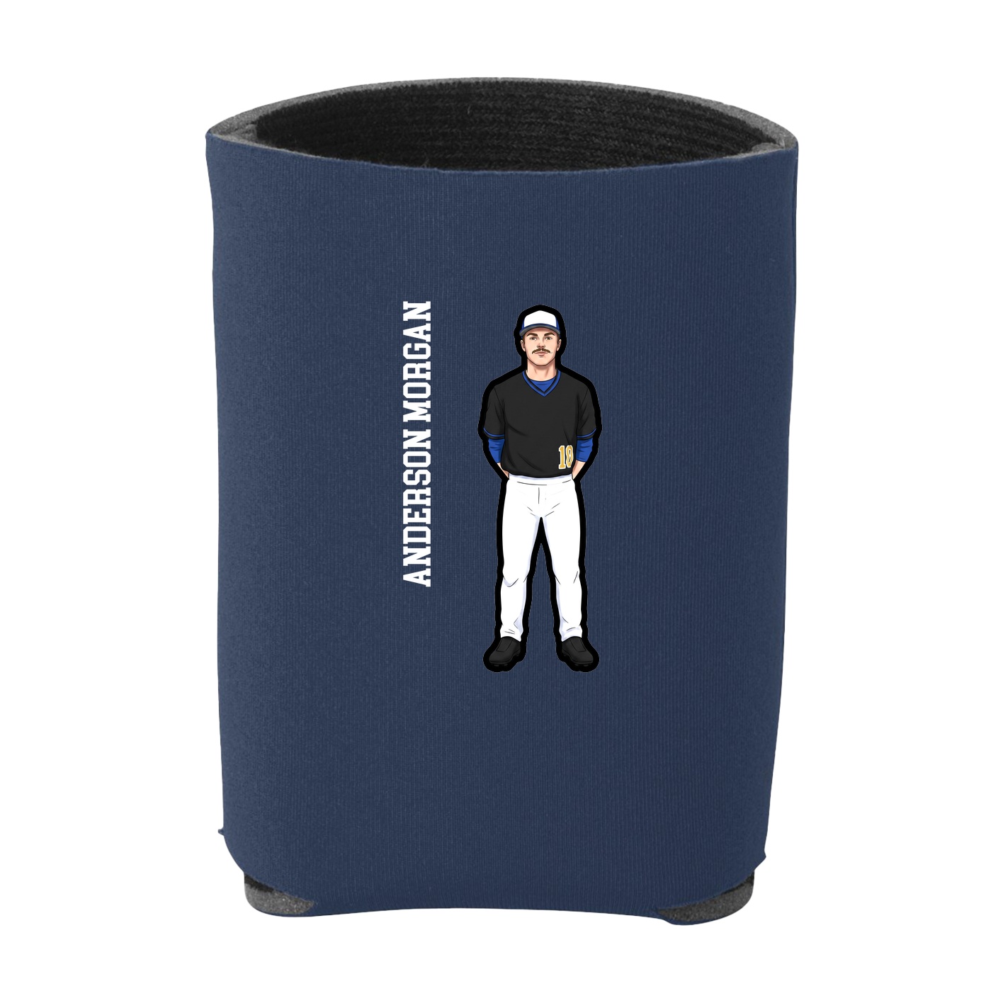 Can Holder — Name Vertical in Navy