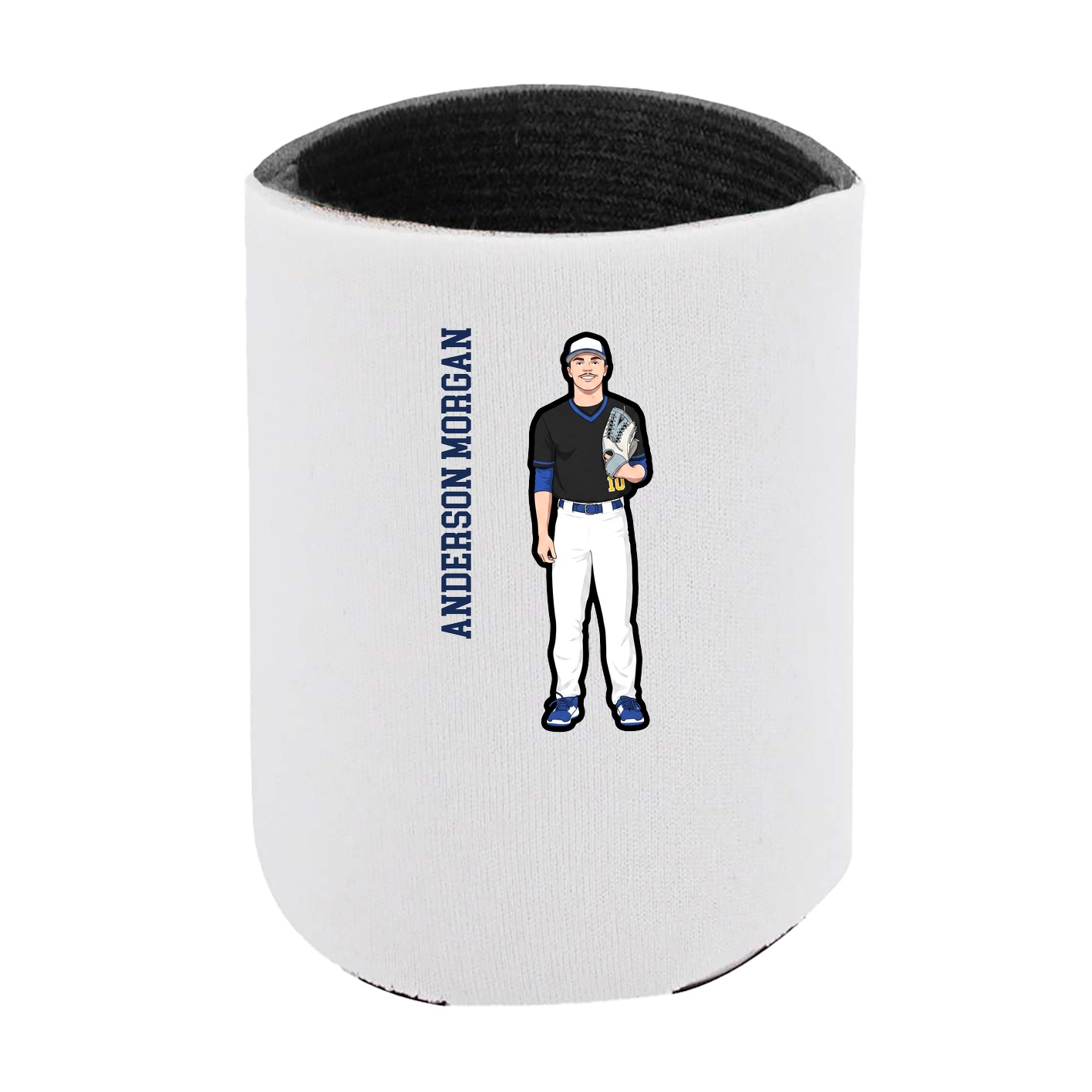 Can Holder — Name Vertical in White