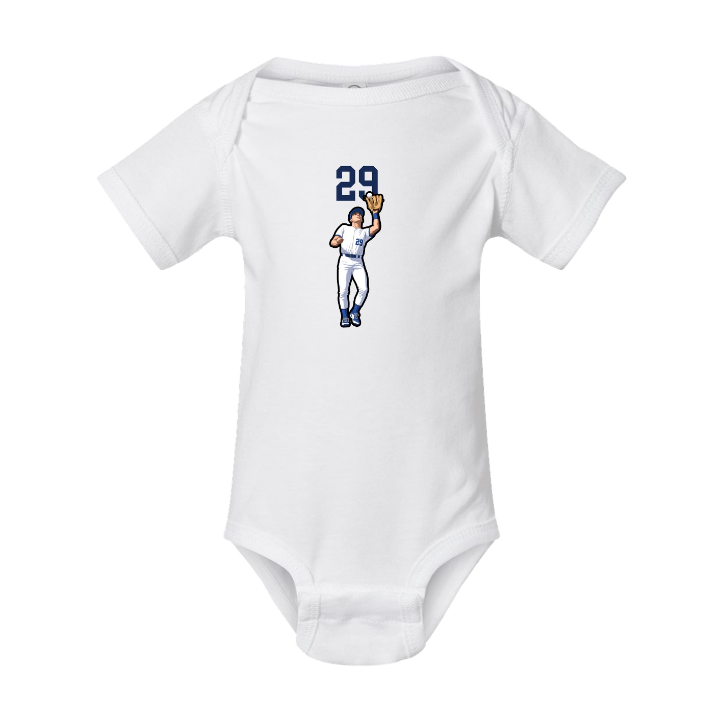 Baby Onesie — Number Top in White