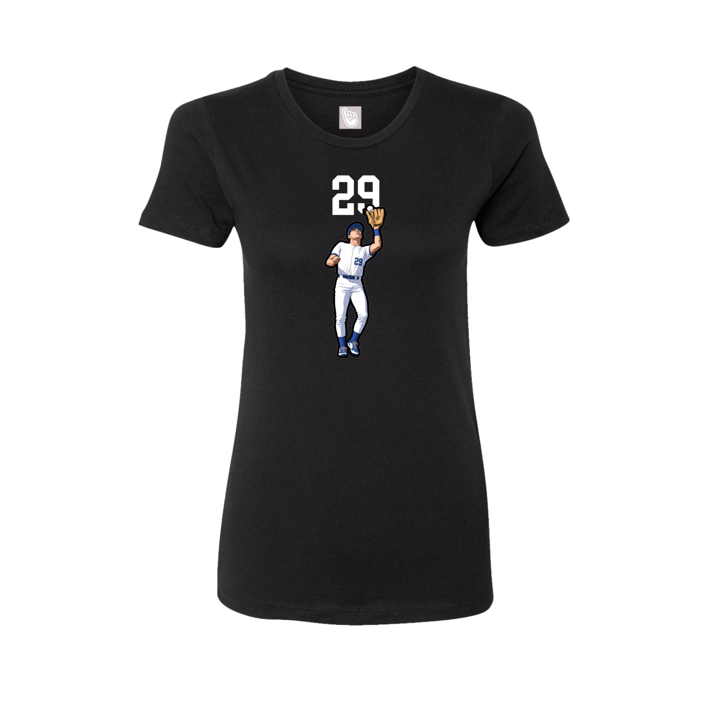 Womens Tee — Number Top in Black