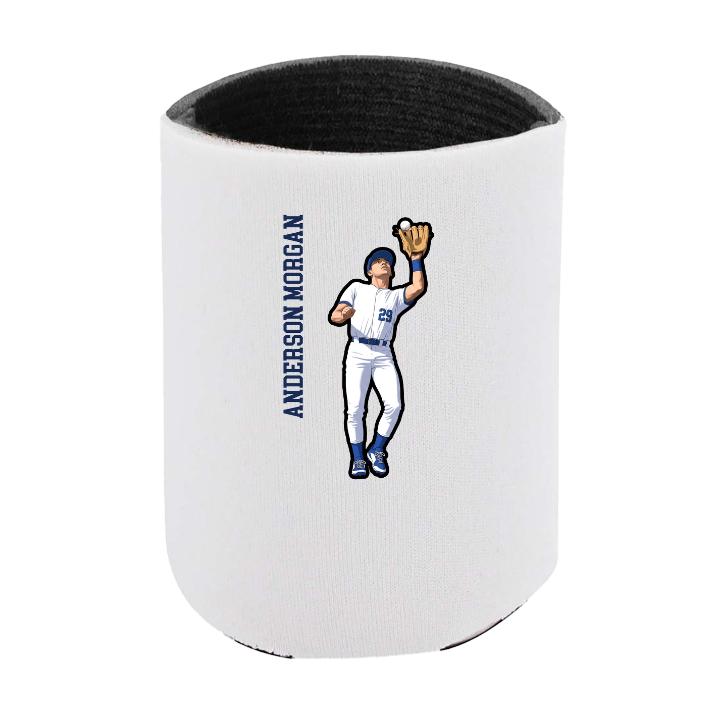 Can Holder — Name Vertical in White