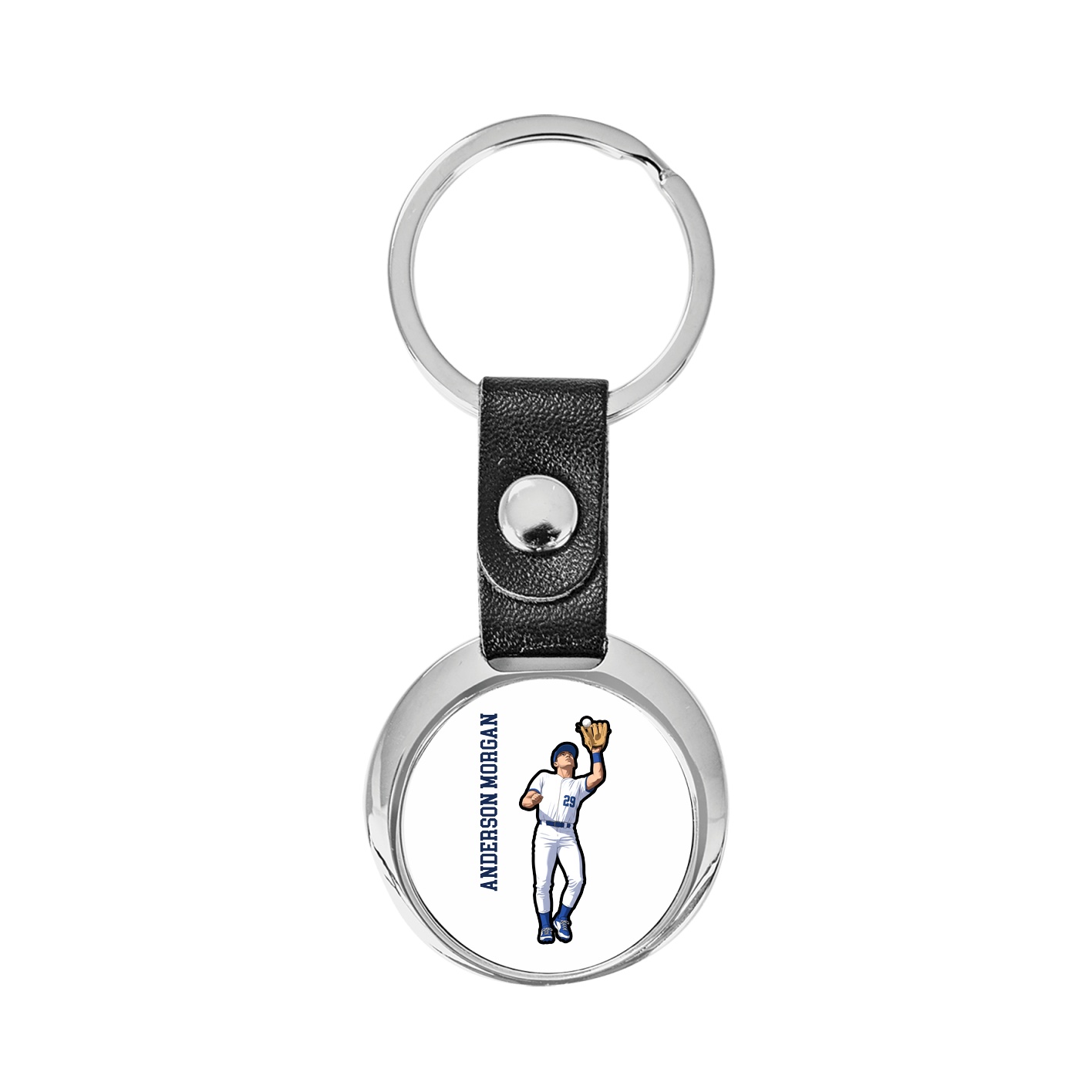 Key Chain — Name Vertical in Classic