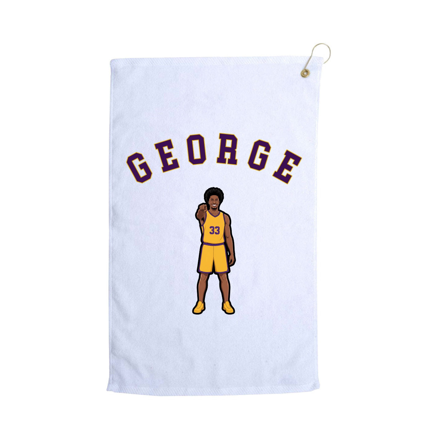 Golf Towel — Shirsey Arch in White