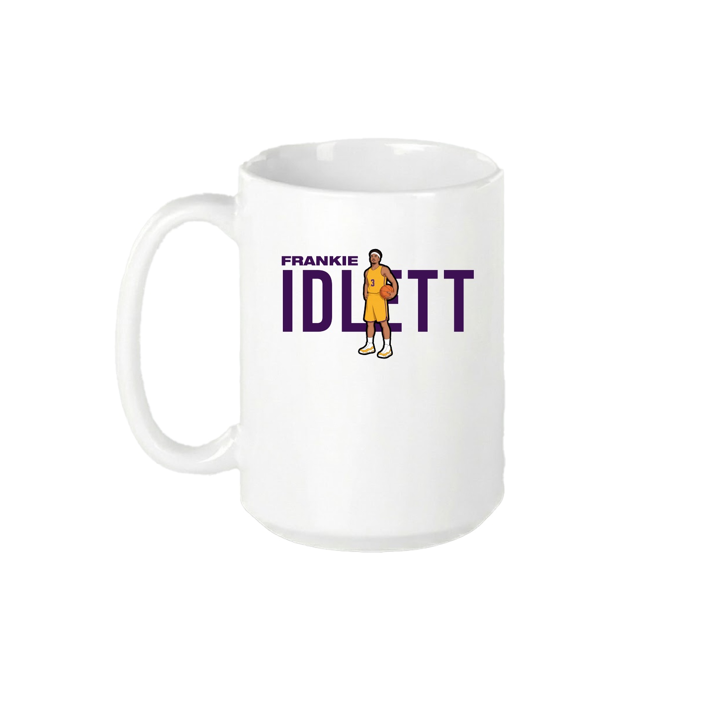 15oz Coffee Mug — Player Name in White