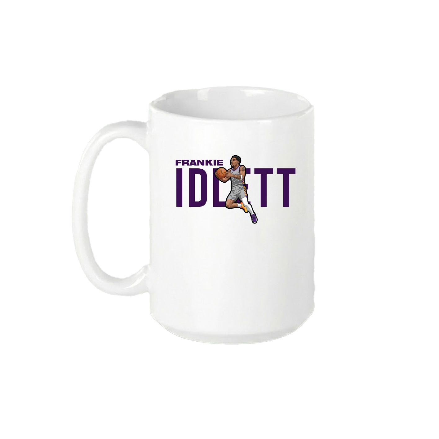 15oz Coffee Mug — Player Name in White