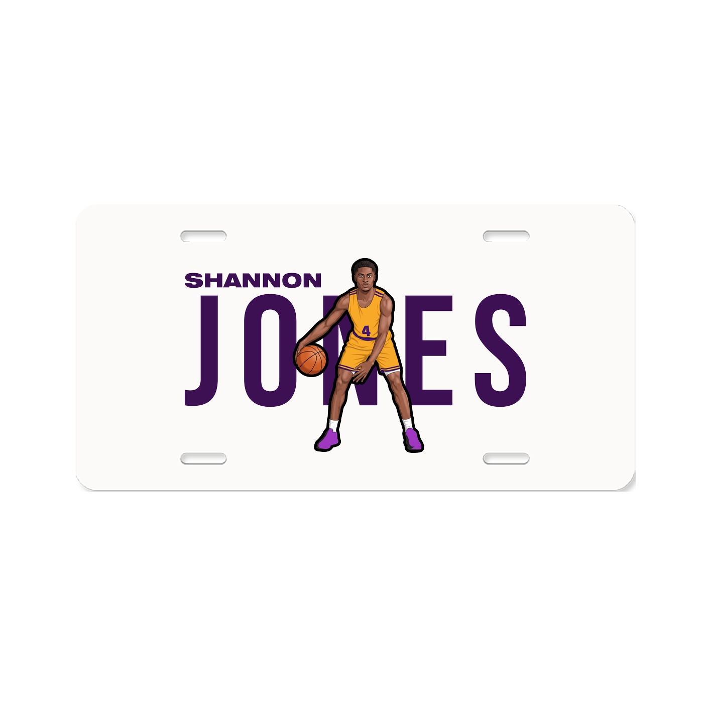 License Plate — Player Name in Classic