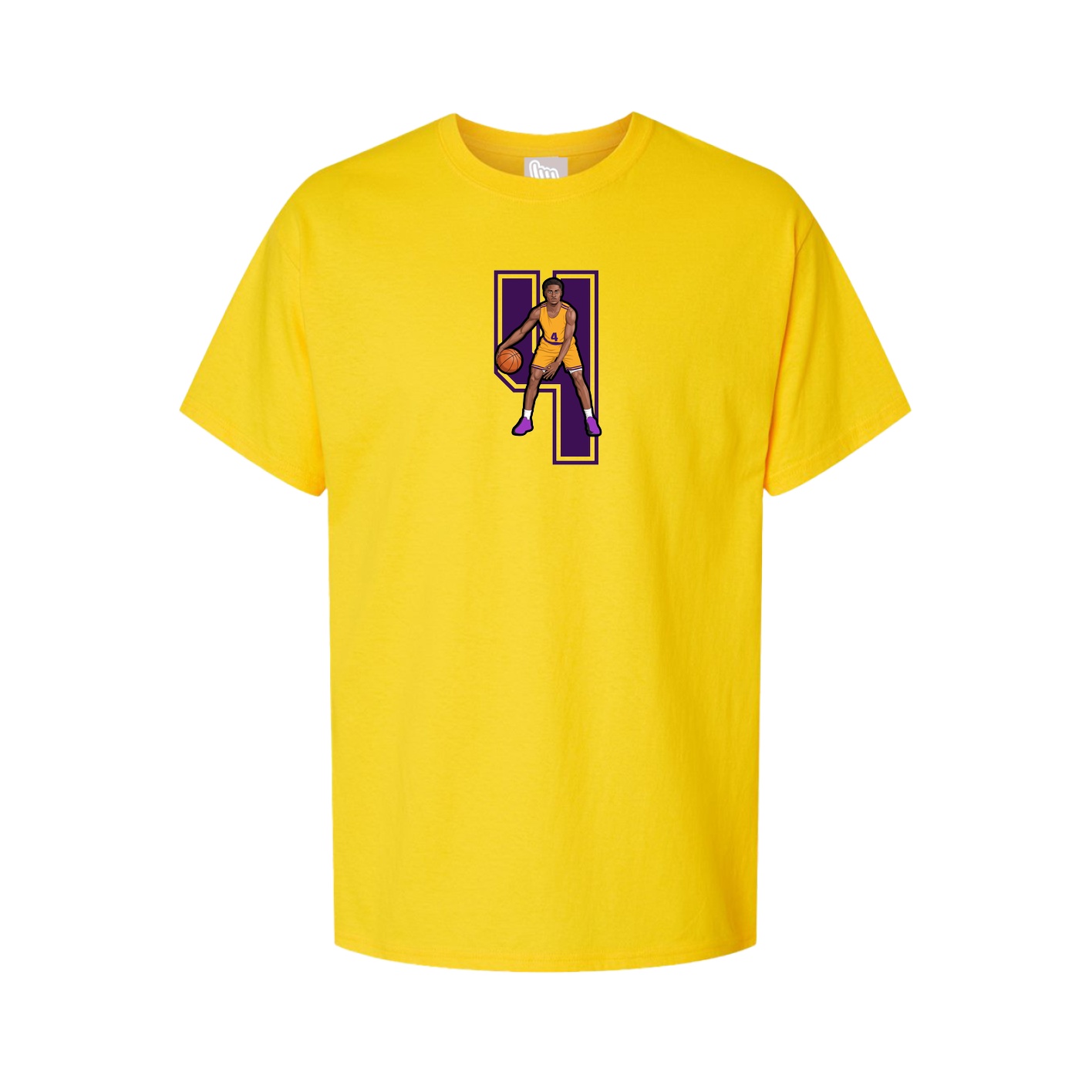 Youth Tee — Number in Gold