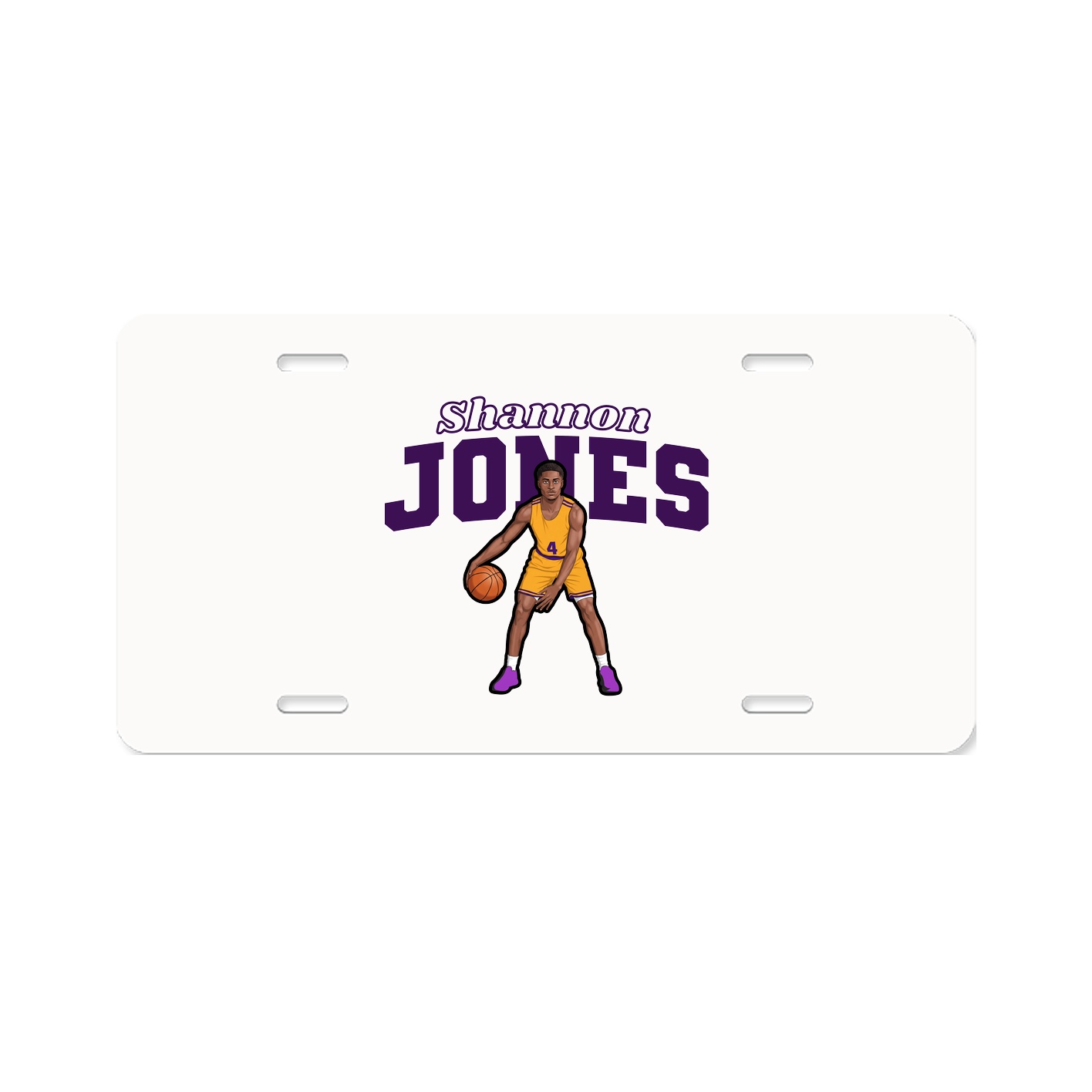 License Plate — Name Arch in Classic