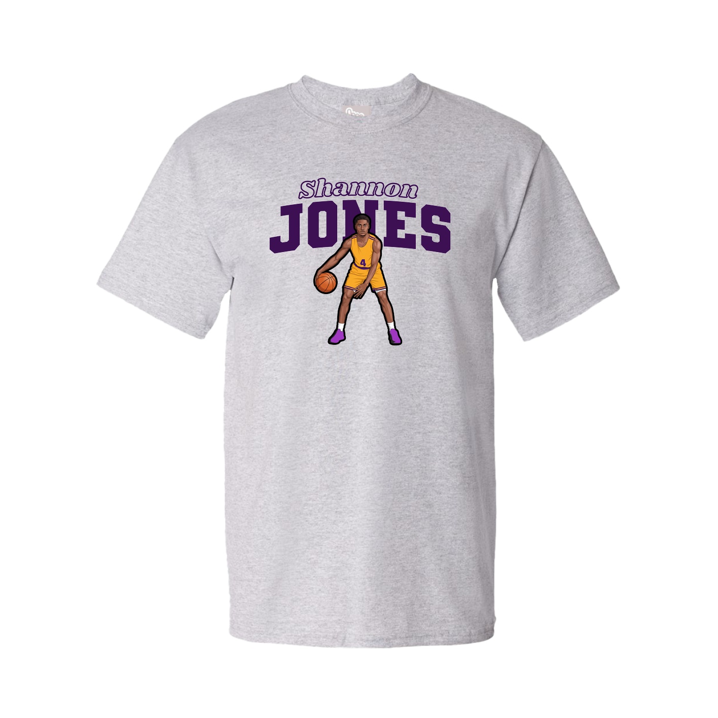 Tee — Name Arch in Grey