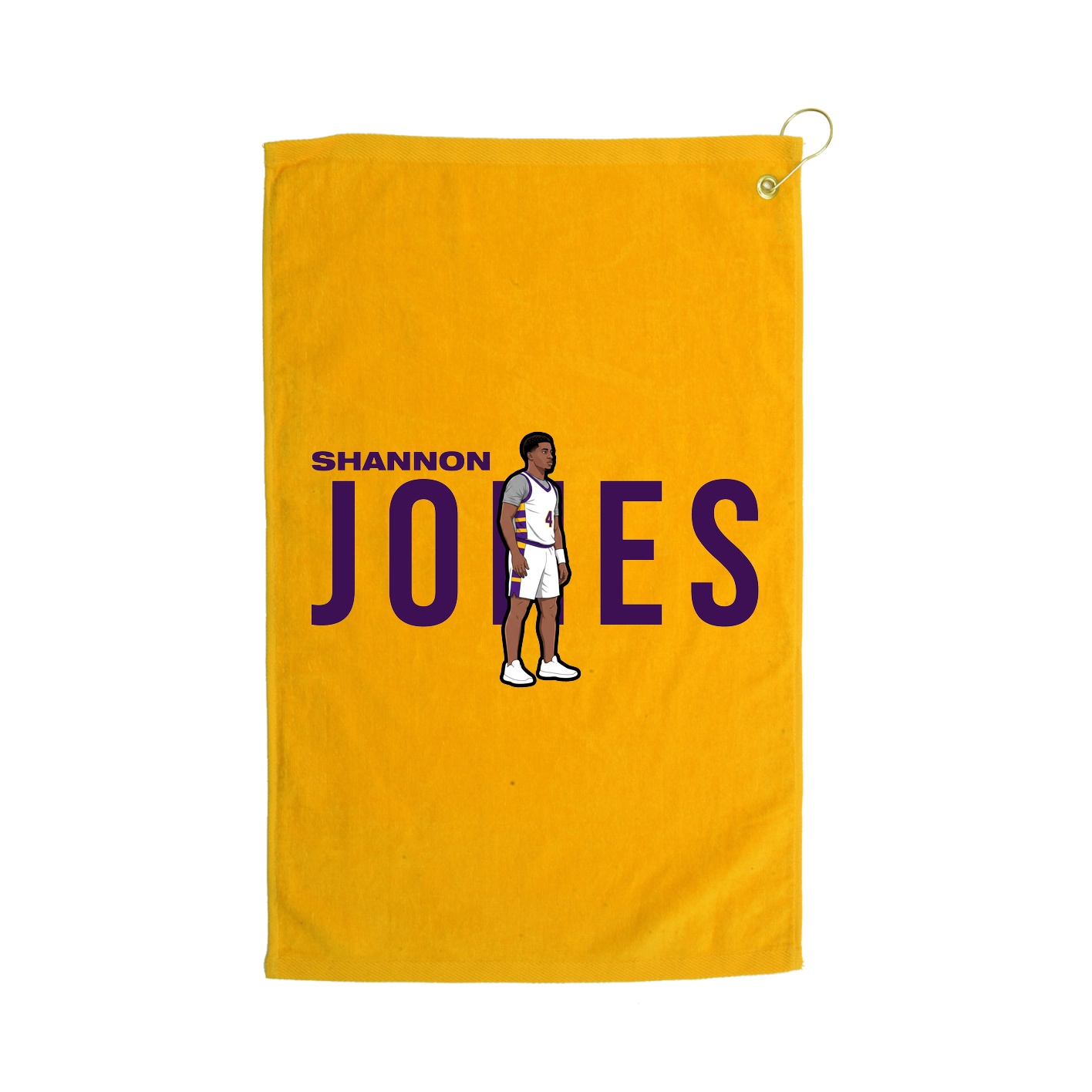 Golf Towel — Player Name in Gold