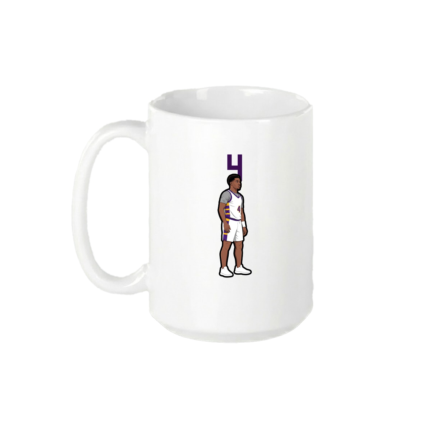 15oz Coffee Mug — Number Top in White
