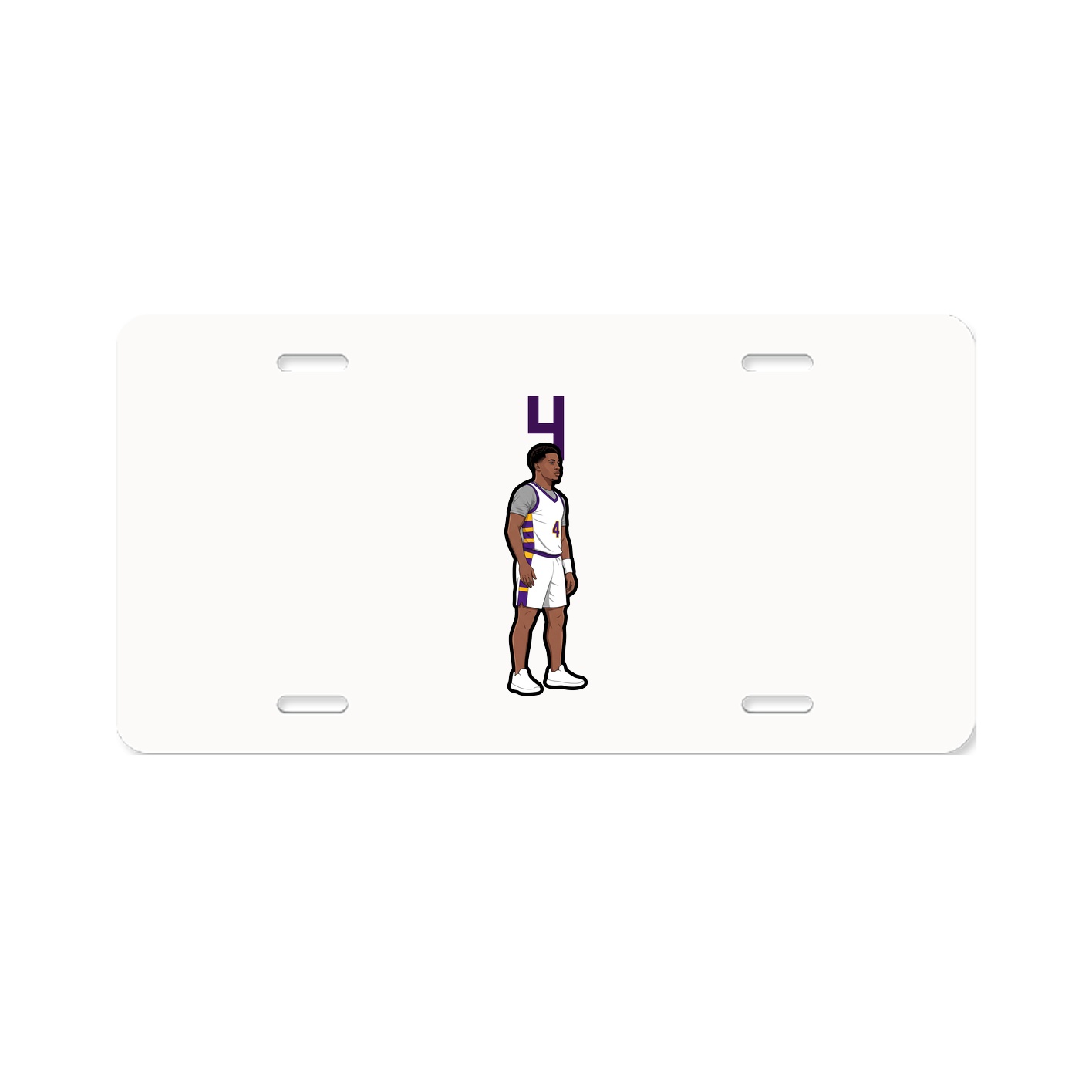 License Plate — Number Top in Classic