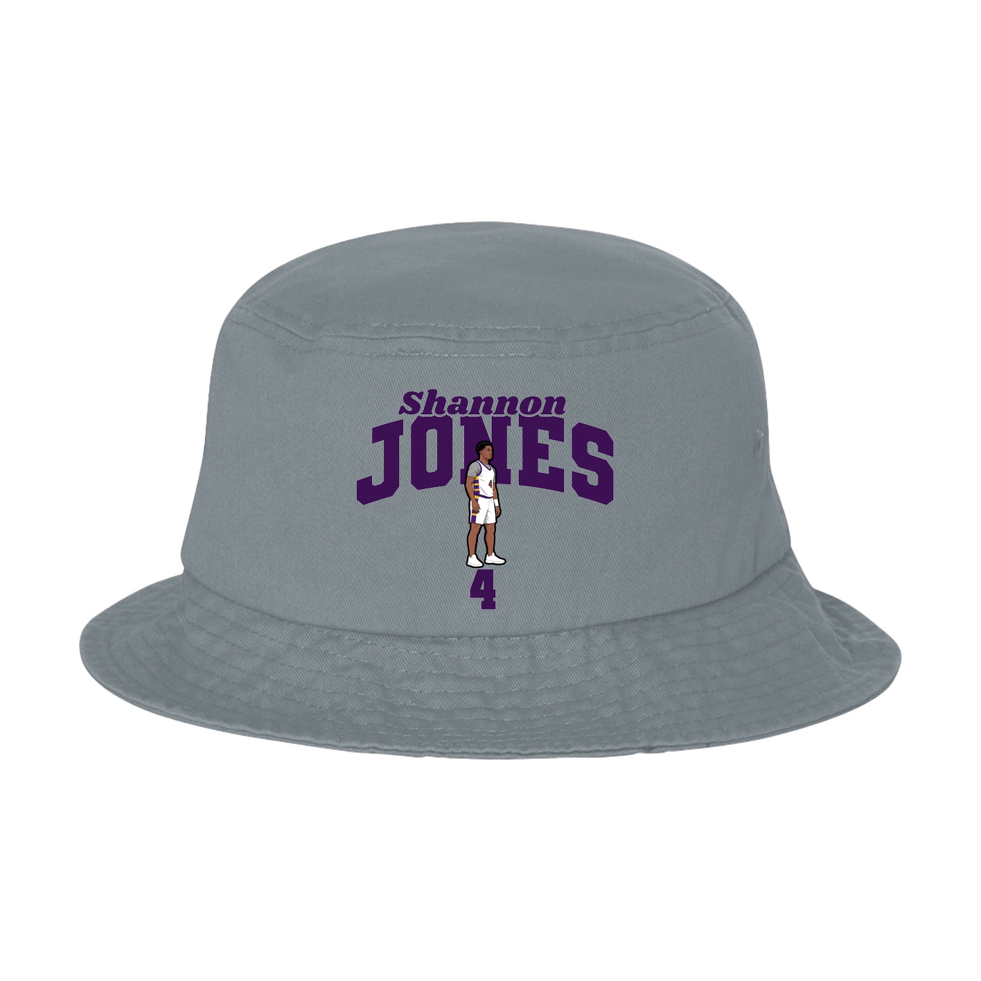 Bucket Cap — Signature Arch in Grey