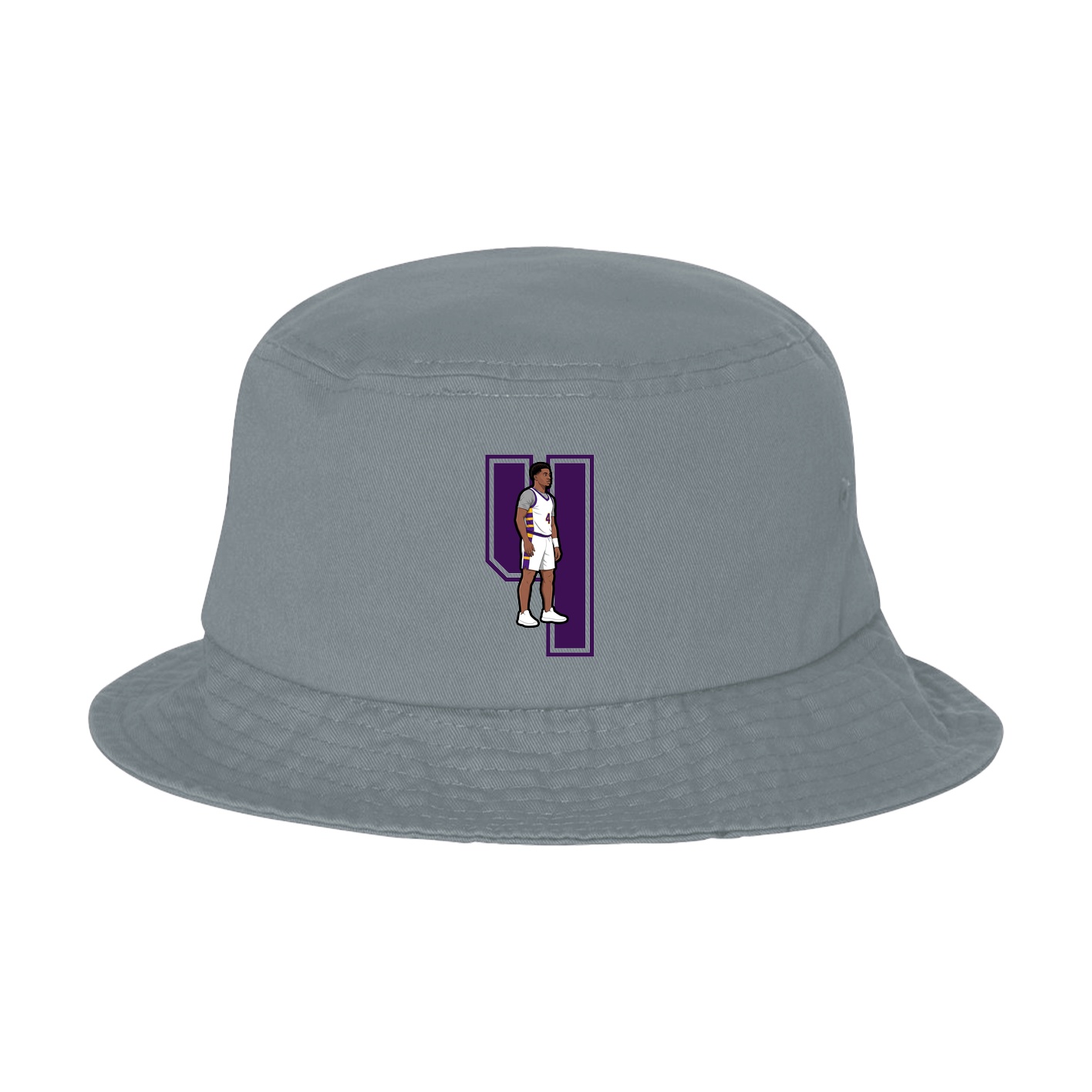 Bucket Cap — Number in Grey