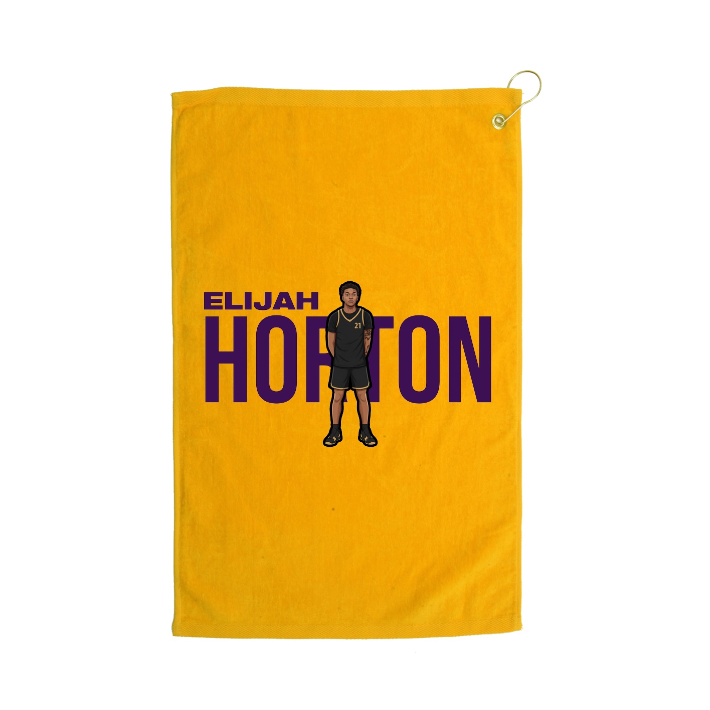 Golf Towel — Player Name in Gold