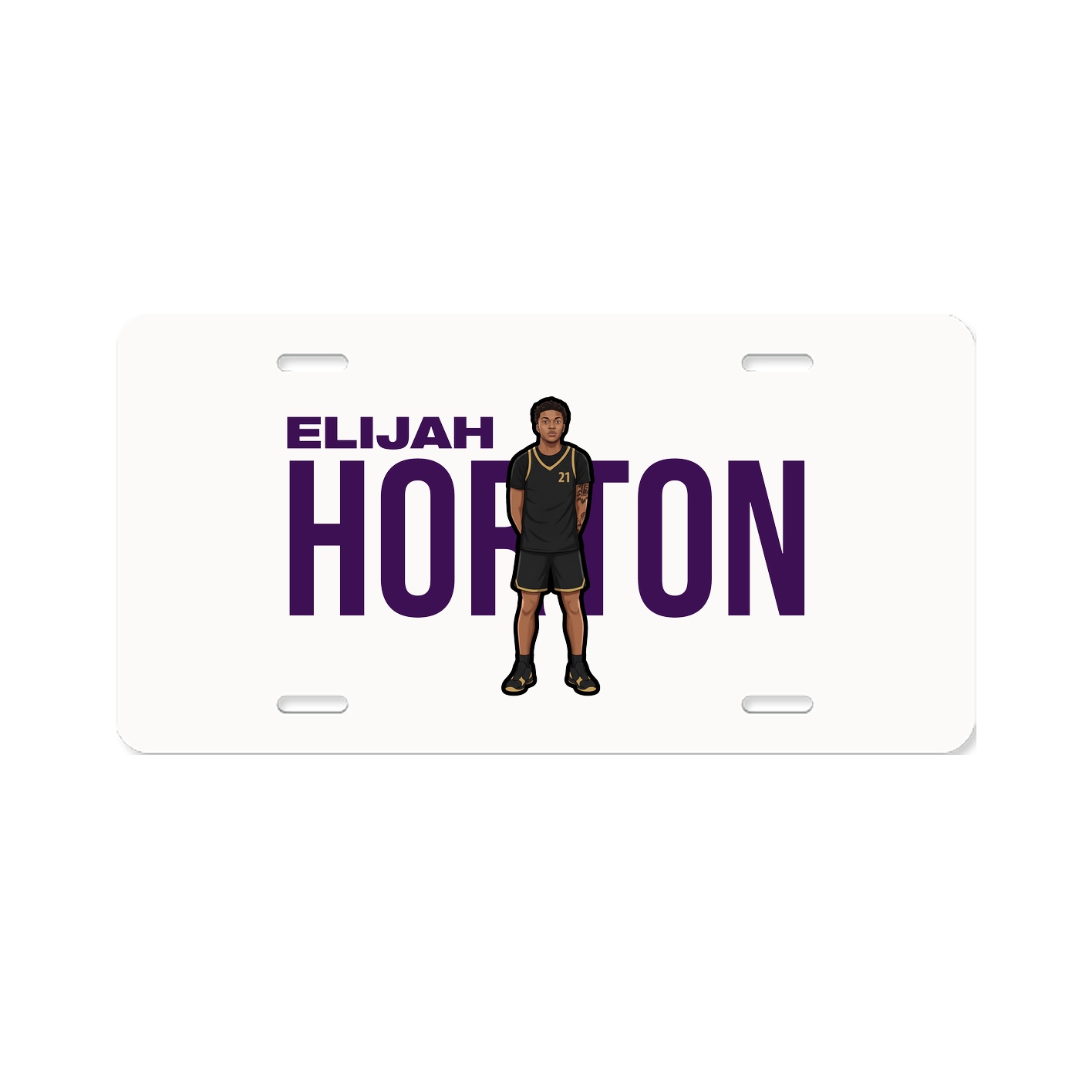 License Plate — Player Name in Classic